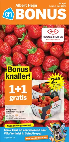 Prévisualisation de Albert Heijn Folder week / de la semaine 18 du magasin Albert Heijn formulaire valide 27/04/2026