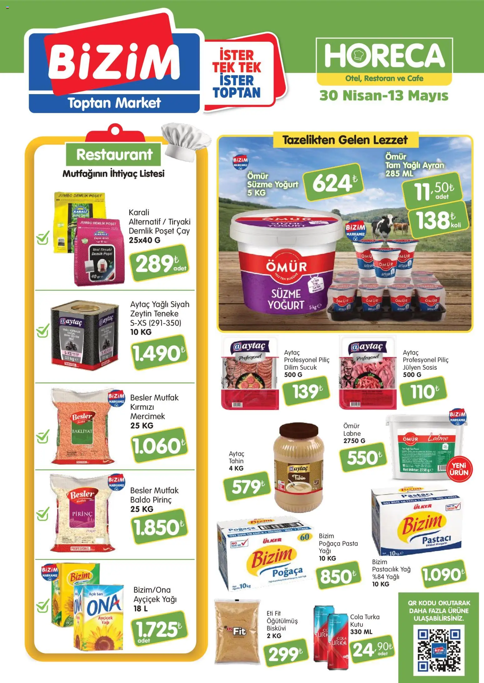Bizim Toptan Bizim Toptan - Horeca kataloğu 30.04.2026 - Broşürünün önizlemesi