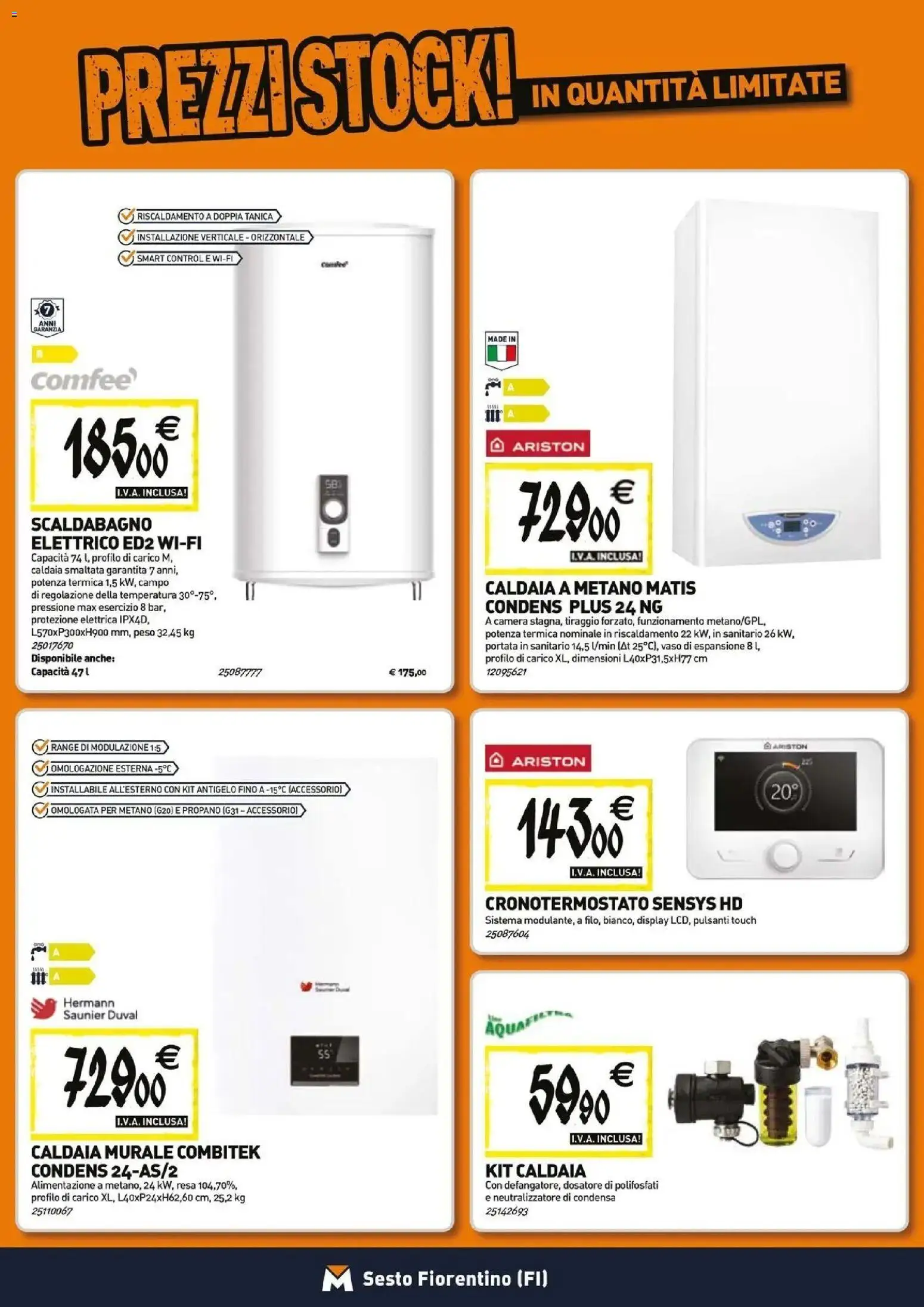 Anteprima dell'opuscolo TECNOMAT catalogo Sesto Fiorentino dal negozio TECNOMAT valido da 27/08/2026 - Caldaia, Scaldabagno, Vaso, Tanica