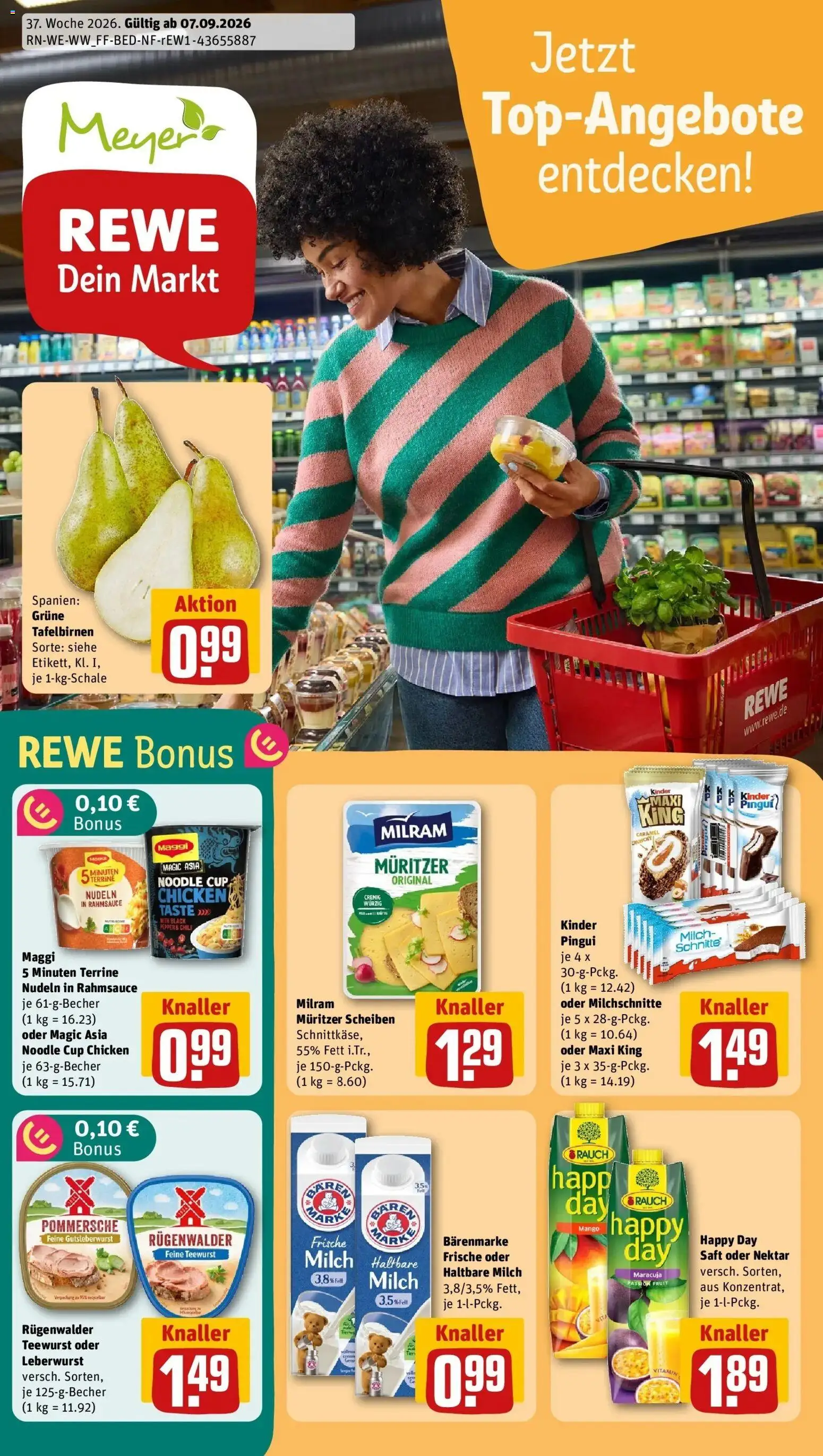 Vorschau von dem Prospekt des Geschäftes Rewe, gültig ab dem 07.09.2026