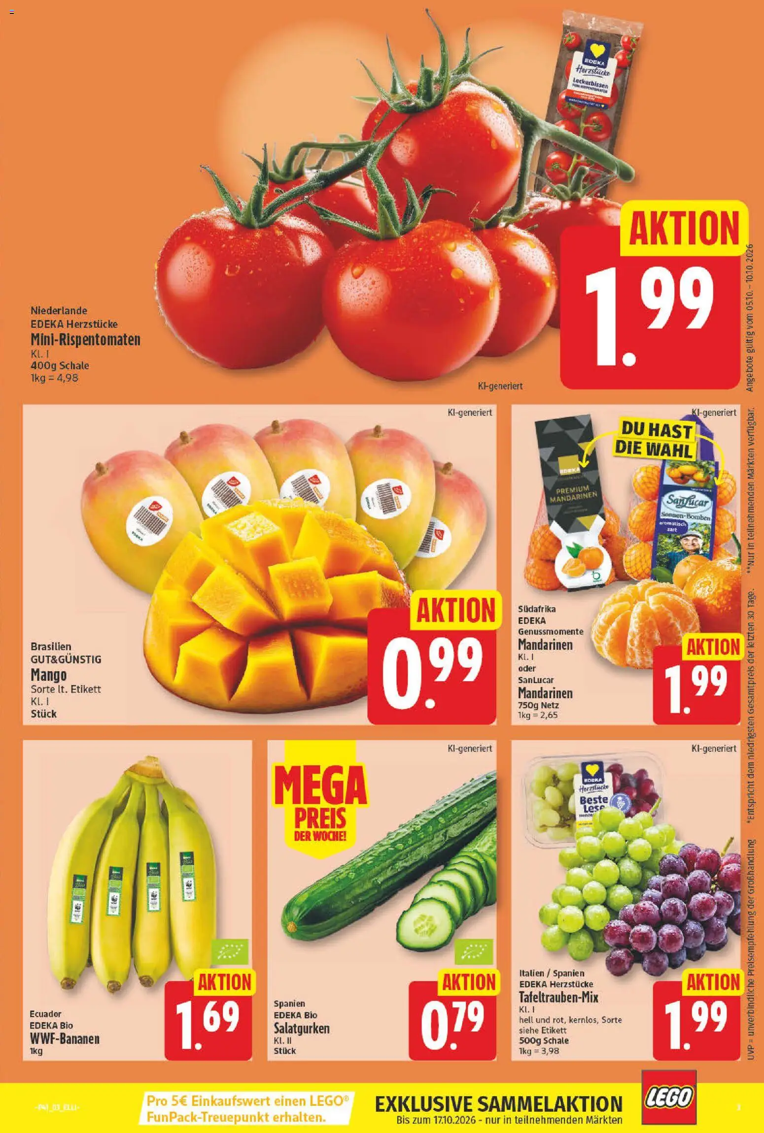 Vorschau von dem Prospekt des Geschäftes Elli Markt, gültig ab dem 05.10.2026 - Mango, Mandarinen
