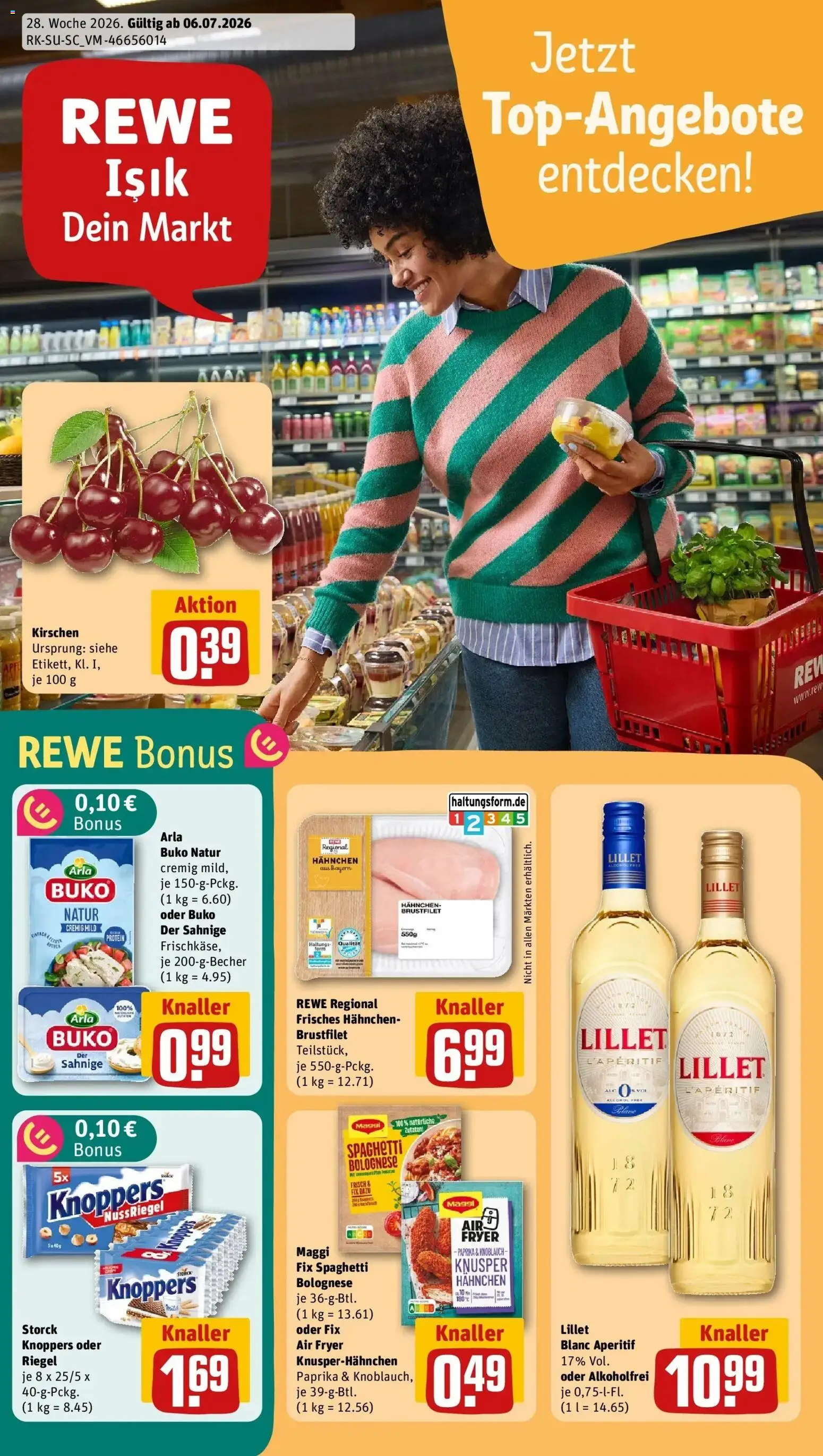 Vorschau von dem Prospekt des Geschäftes Rewe, gültig ab dem 06.07.2026