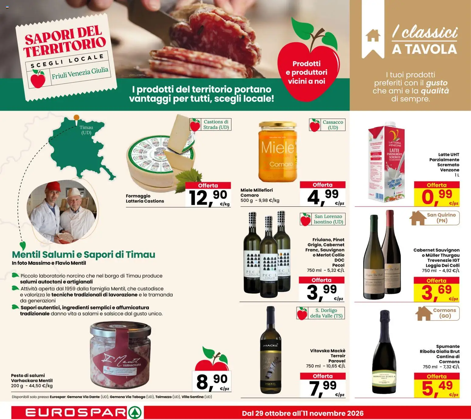 Anteprima dell'opuscolo Eurospar volantino dal negozio Eurospar valido da 29/10/2026