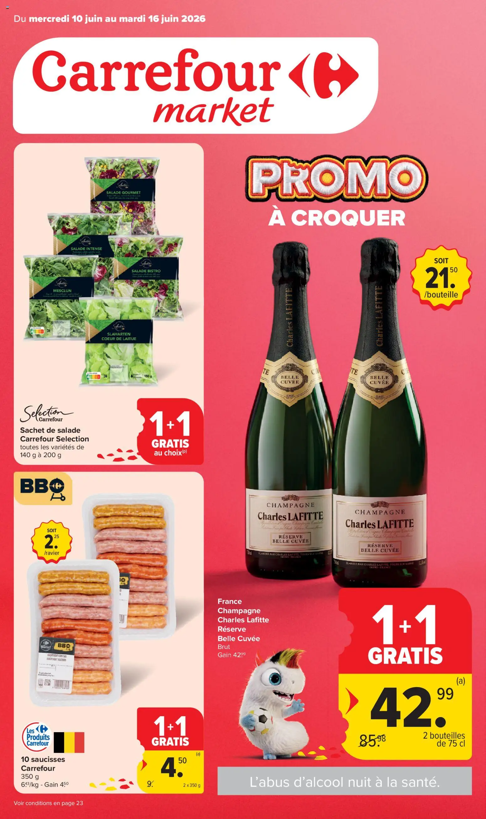 Voorbeeld van Carrefour market Folder de la semaine 24 van winkel Carrefour market geldig vanaf 10/06/2026