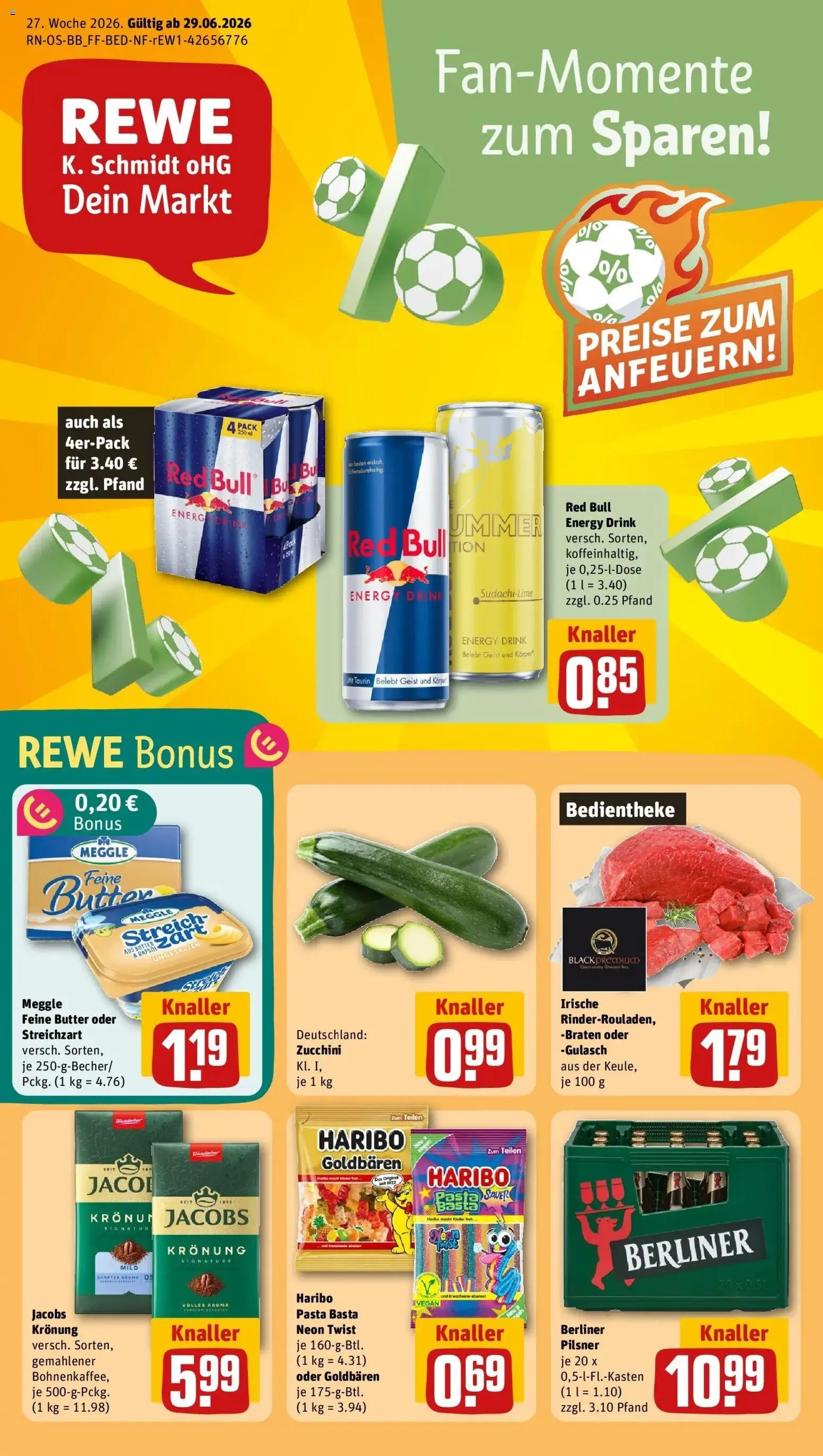 Vorschau von dem Prospekt des Geschäftes Rewe, gültig ab dem 28.06.2026