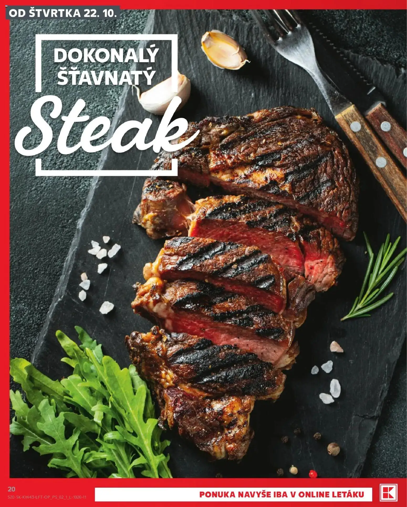 Náhľad Kaufland letáku platného od 22.10.2026 - Steak