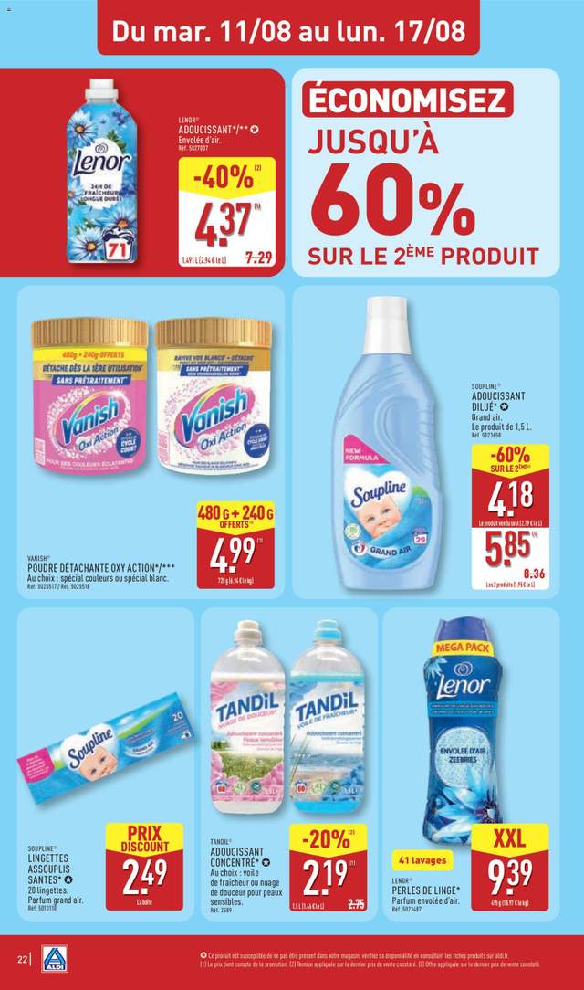 Nouveau catalogue Aldi à partir du 11/08