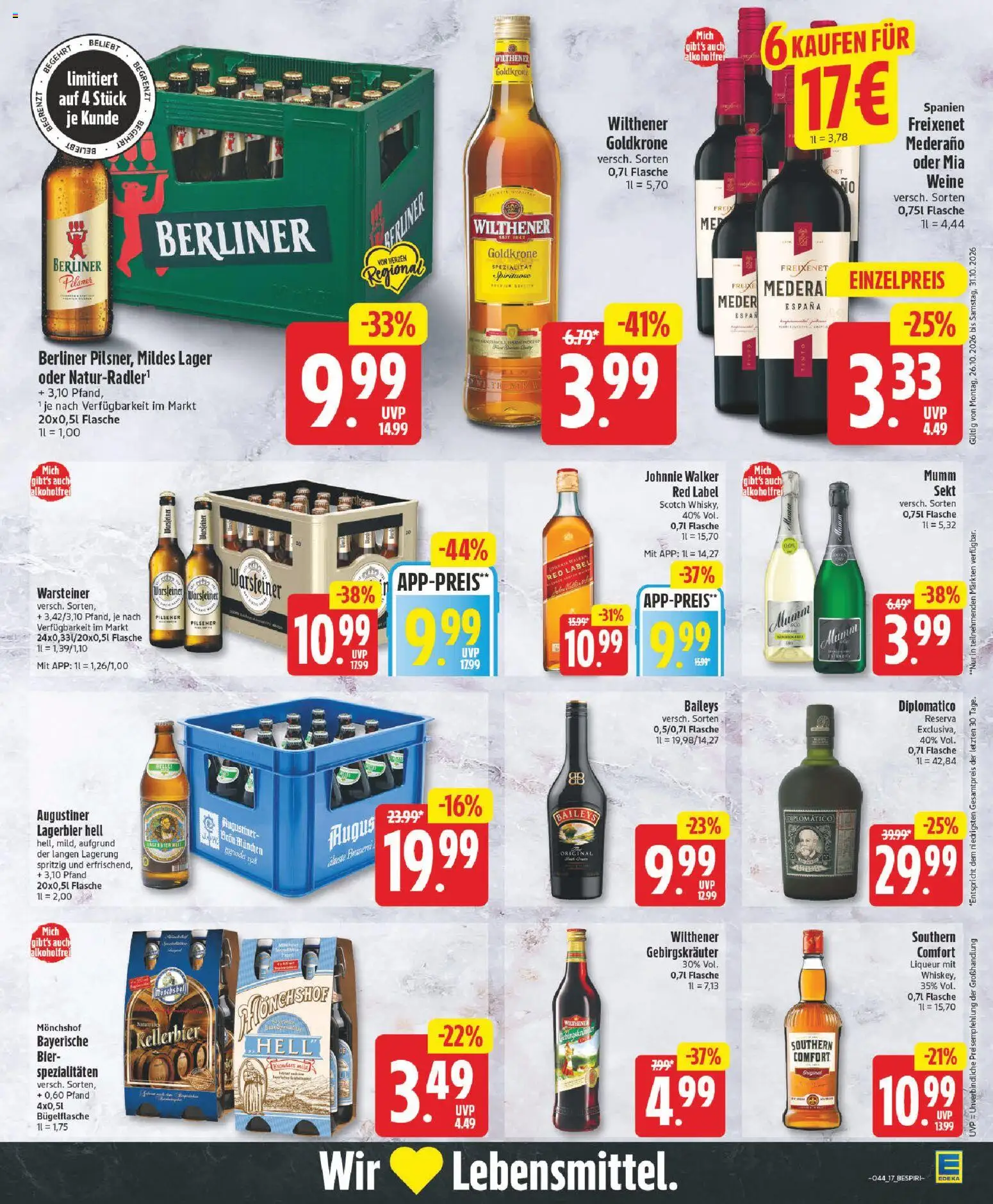 Vorschau von dem Prospekt des Geschäftes Edeka, gültig ab dem 26.10.2026