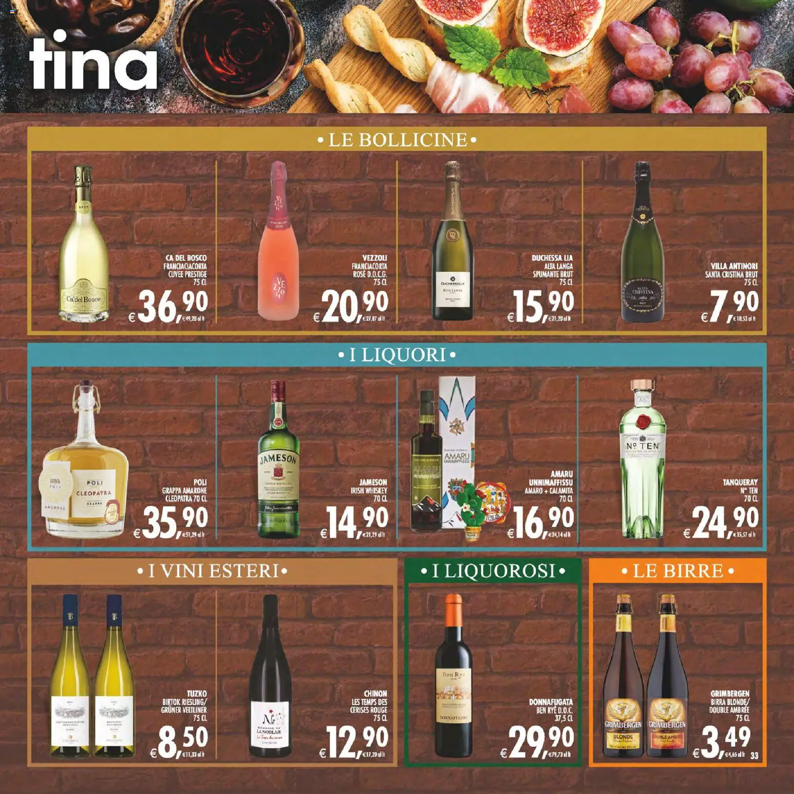 Anteprima dell'opuscolo Decò volantino Gourmet Sicilia dal negozio Decò valido da 23/10/2026 - Birra, Grappa, Amaro, Spumante, Jameson