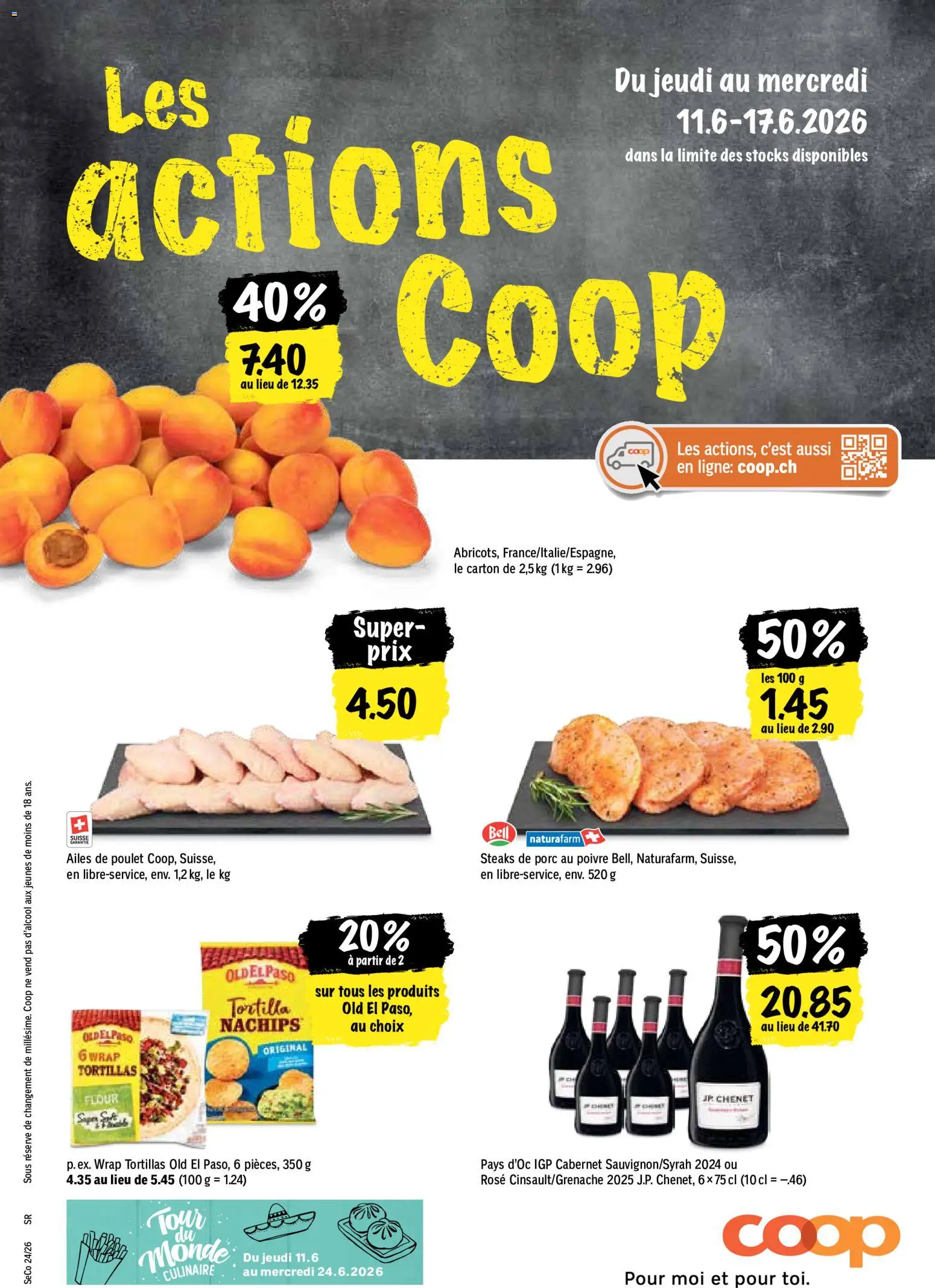Vorschau des Merkblatts Coop aktionen FR vom Shop Coop gültig von 11.06.2026 bis 17.06.2026