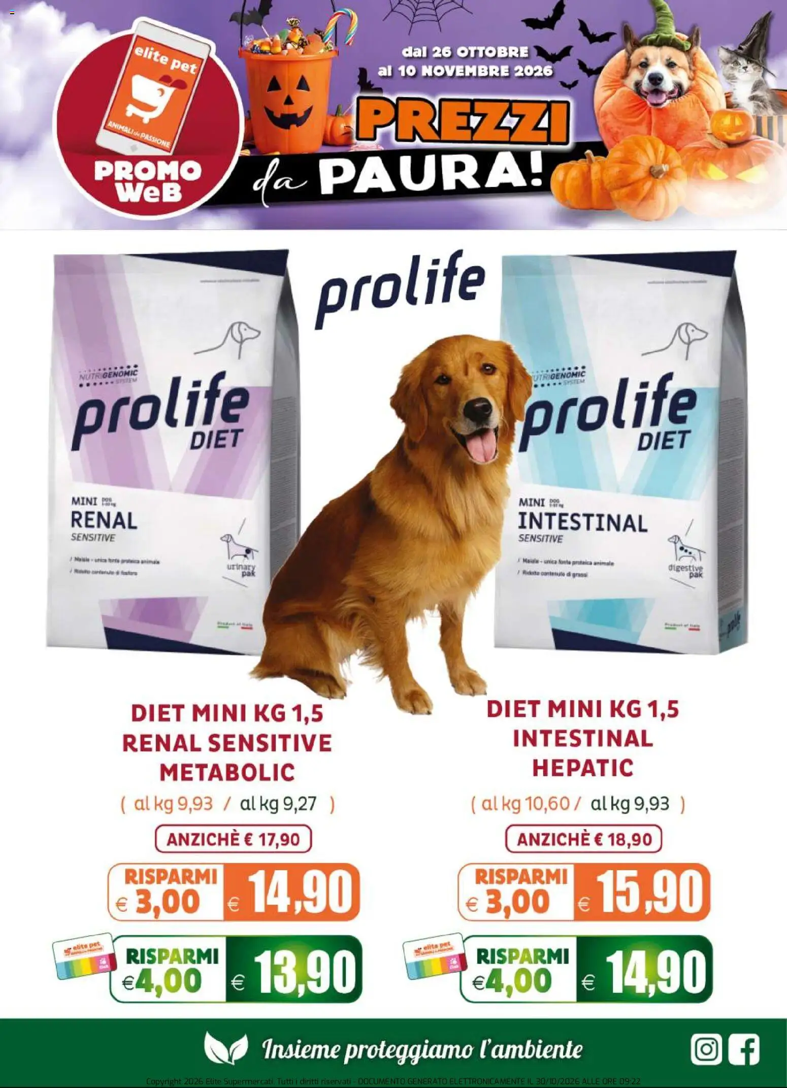 Anteprima dell'opuscolo Elite Supermercati volantino Pet dal negozio Elite Supermercati valido da 26/10/2026