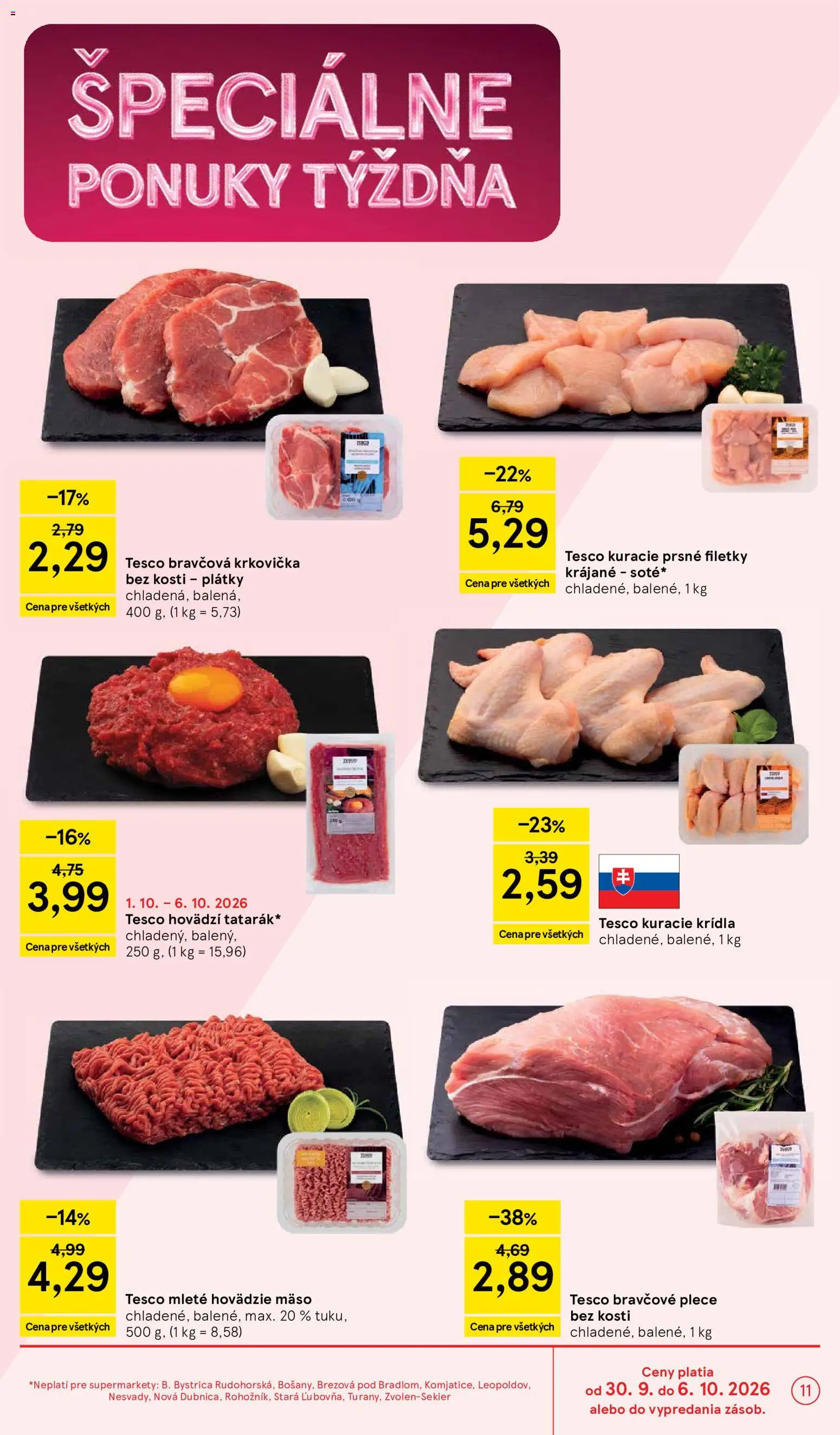 Náhľad Tesco letáku platného od 30.09.2026
