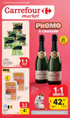 Voorbeeld van Carrefour market Folder de la semaine 24 van winkel Carrefour market geldig vanaf 10/06/2026