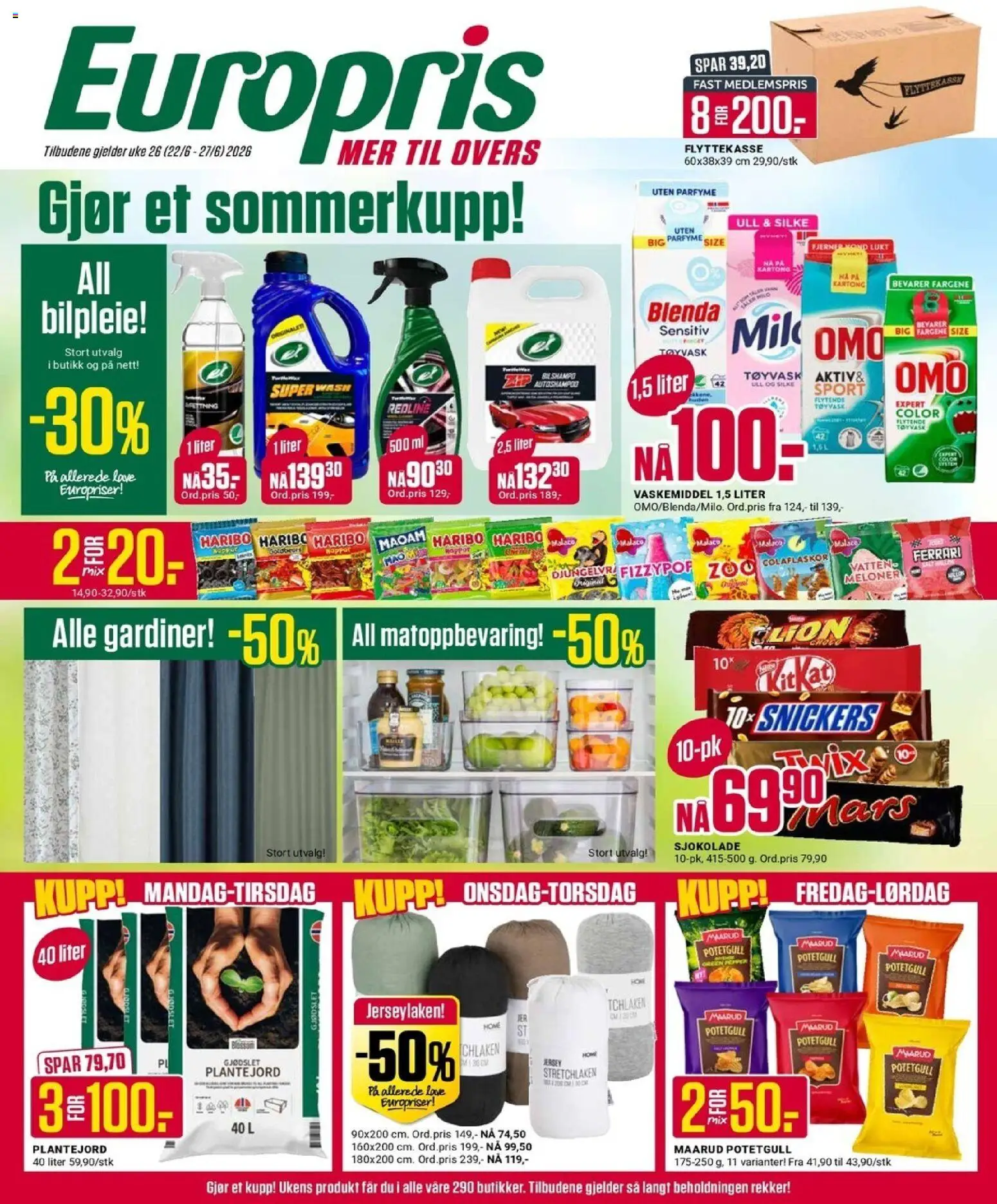 Forhåndsvis Europris kundeavis fra butikk Europris gyldig fra 22/06/2026