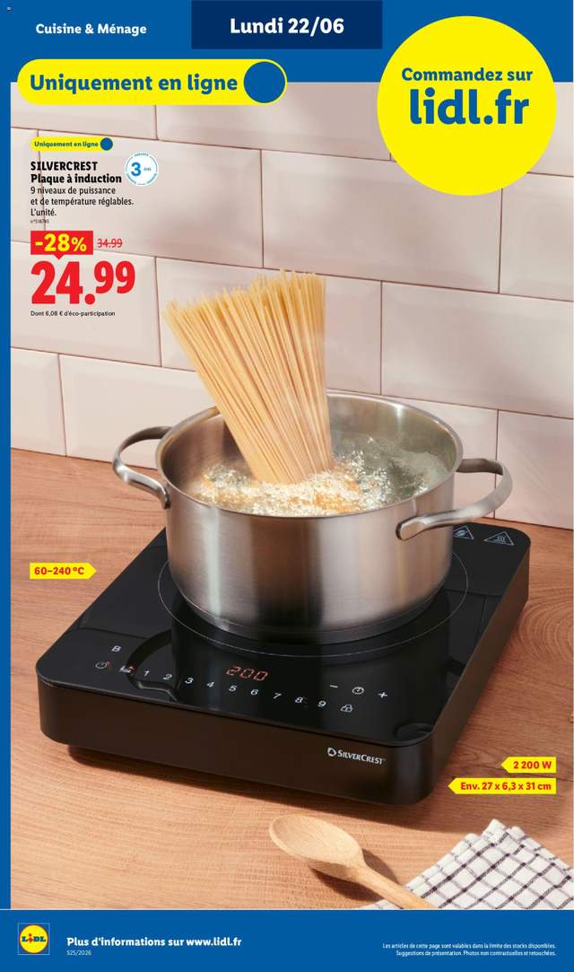 Nouveau catalogue Lidl à partir du 18/06