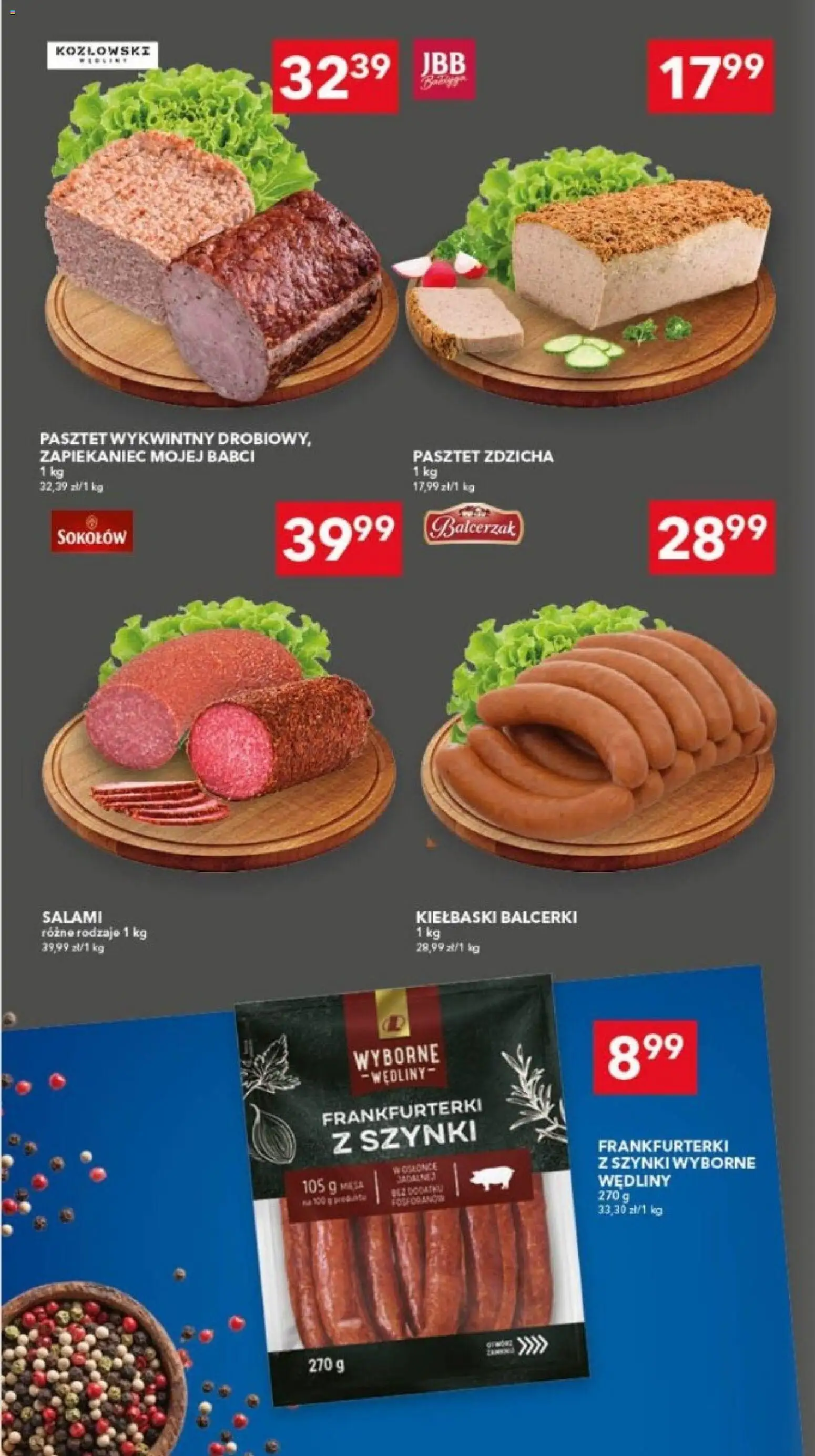 Pogląd gazetki "Lewiatan gazetka - Ostrów Wielkopolski" ze sklepu Lewiatan ważnej od 22.10.2026 - Pasztet, Wędliny, Frankfurterki, Salami, Kiełbaski