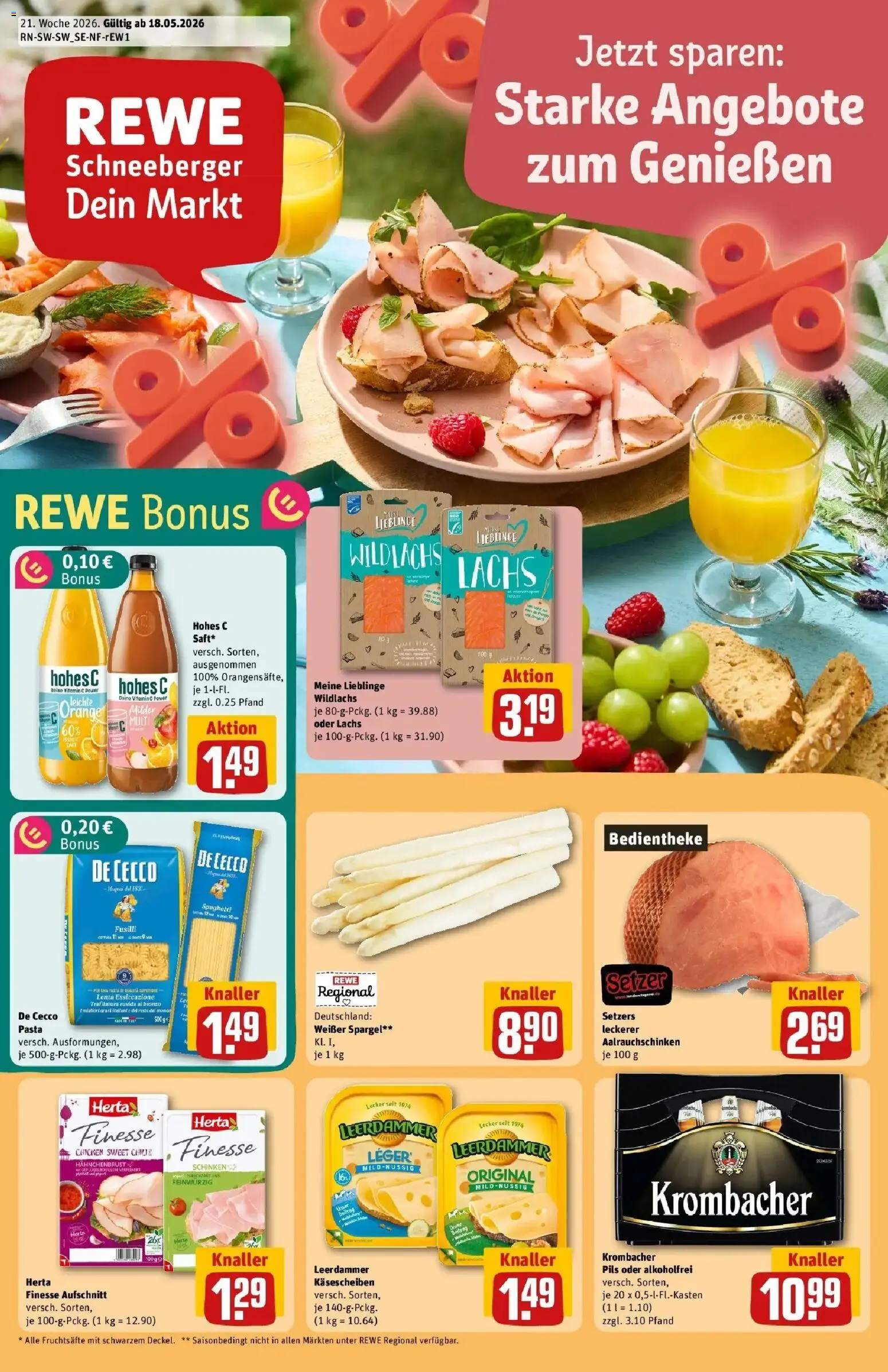Vorschau von dem Prospekt des Geschäftes Rewe, gültig ab dem 17.05.2026