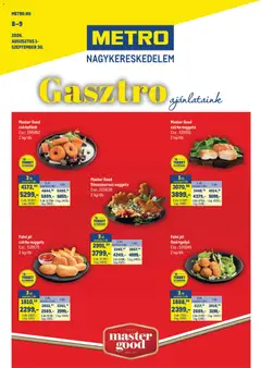 Metro - Metro Gasztro Ajánlataink 2026/08-09 megtekintése, amely érvényes 2026.08.01.-től