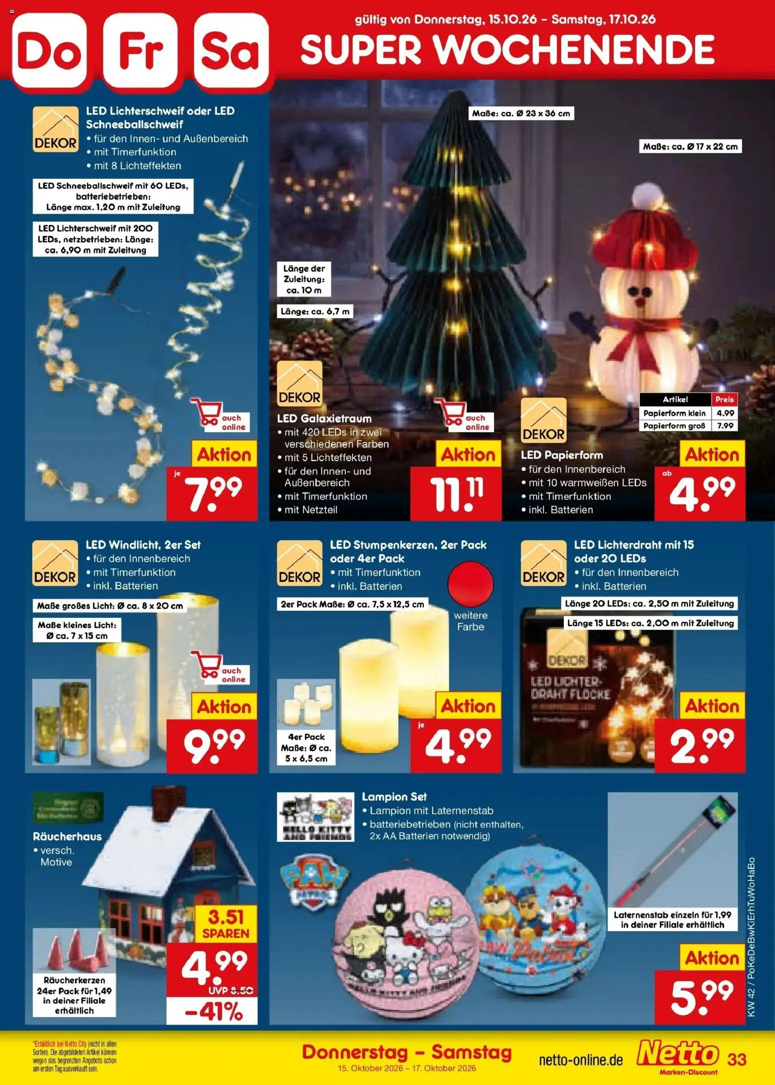 Vorschau von dem Prospekt des Geschäftes Netto Marken-Discount, gültig ab dem 12.10.2026 - Batterien, Netzteil