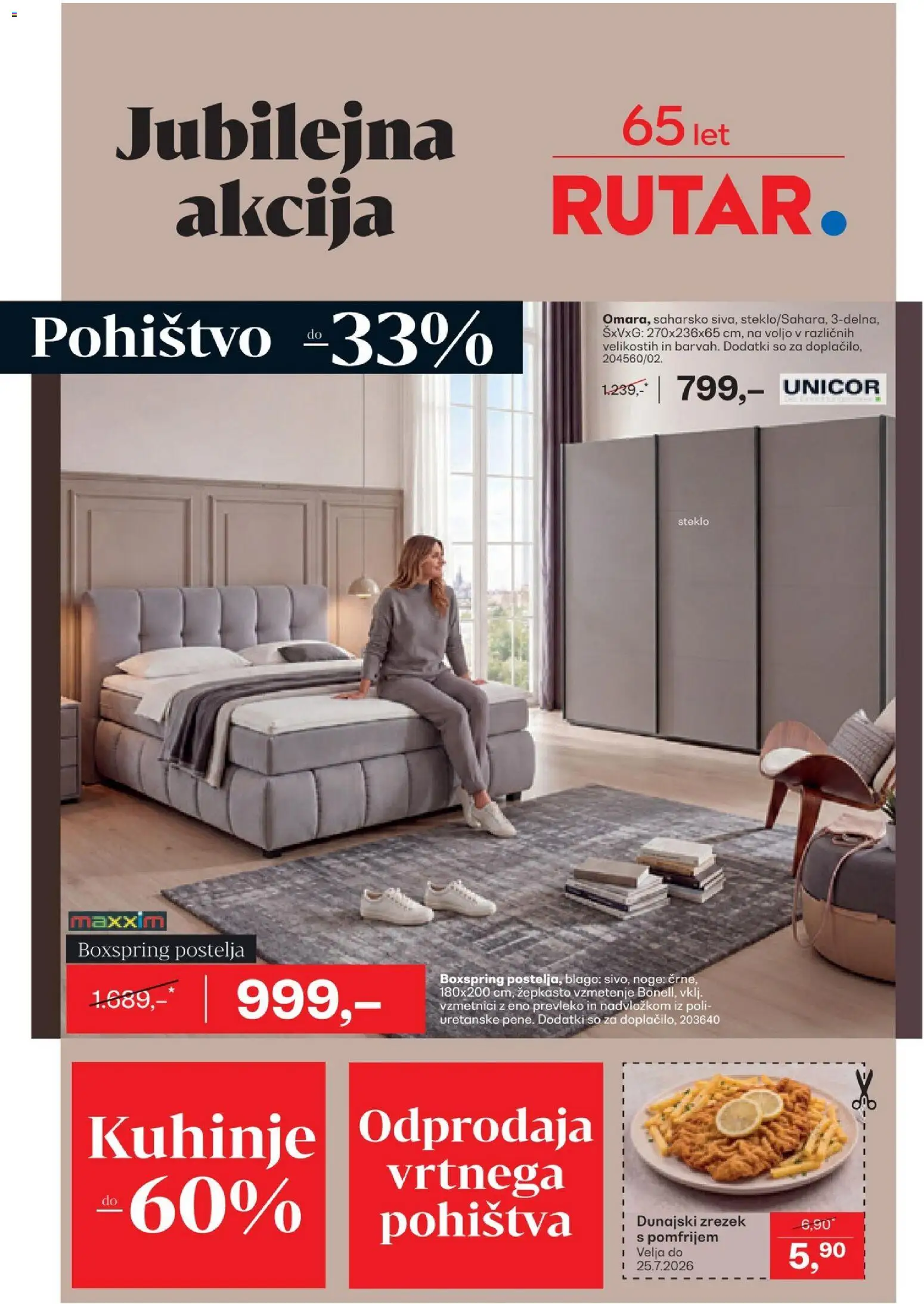Predogled kataloga iz trgovine Rutar veljaven od 22.07.2026 - Pohištvo, Postelja