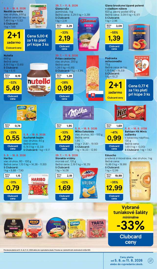Nový Tesco leták od 05.08.