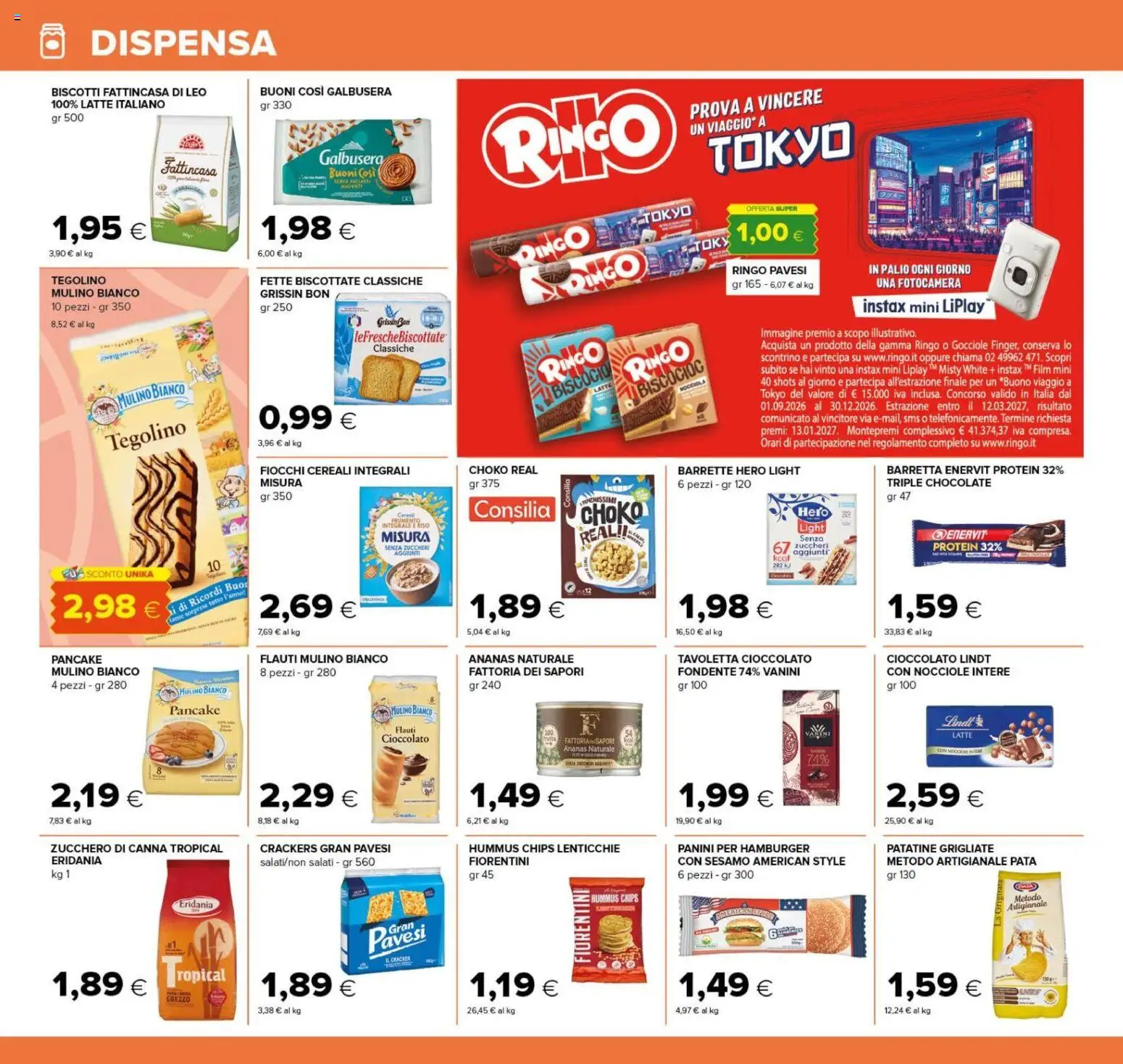 Anteprima dell'opuscolo Tigre volantino Roma dal negozio Tigre valido da 22/10/2026 - Latte, Lindt, Hummus, Riso, Cereali, Crackers, Fotocamera, Nocciole