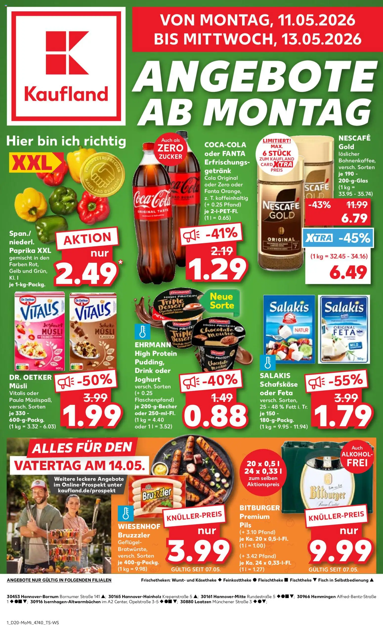 Voorbeeld van Kaufland DE - DE Folder Hannover van winkel Kaufland DE geldig vanaf 11-05-2026