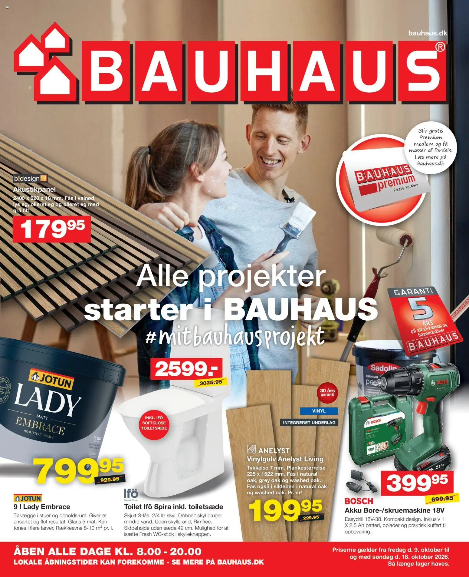 Eksempel på tilbudsavis Bauhaus - Tilbudsavis fra butik Bauhaus gyldig fra 08/10/2026 - Toilet, Kuffert