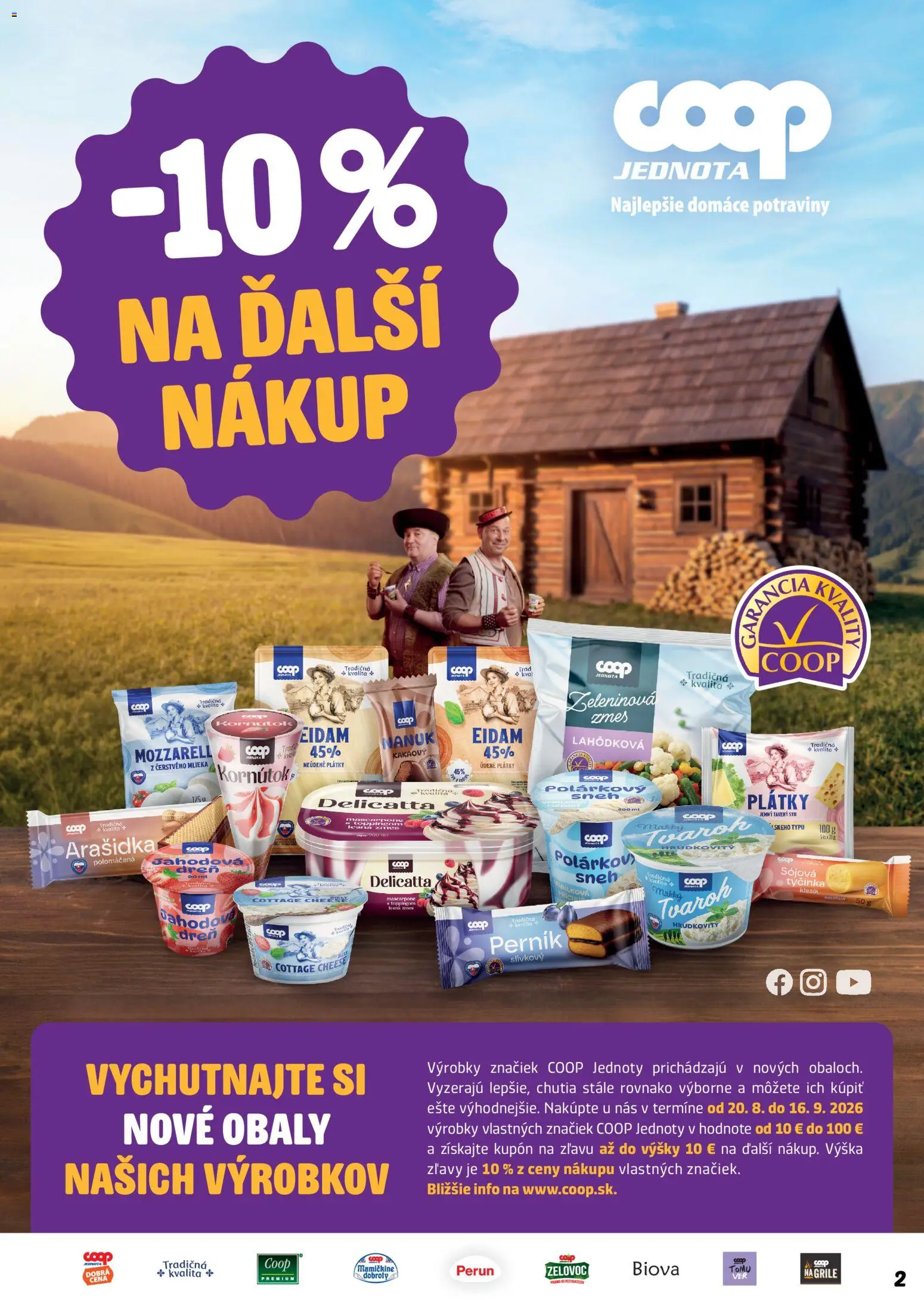 Náhľad COOP Jednota letáku platného od 27.08.2026