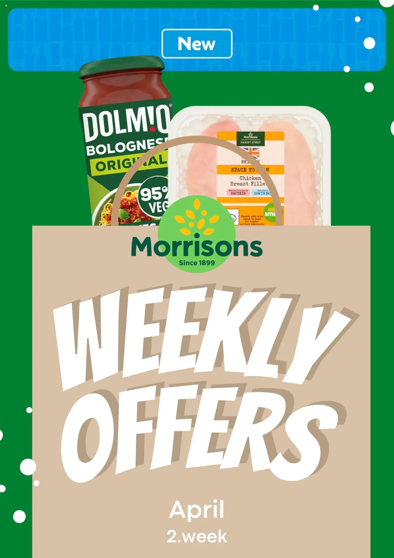 Preview of Morrisons Morrisons - Weekly offers valid from 06/04/2026 - Chicken, Protein, Chicken breast, Foam