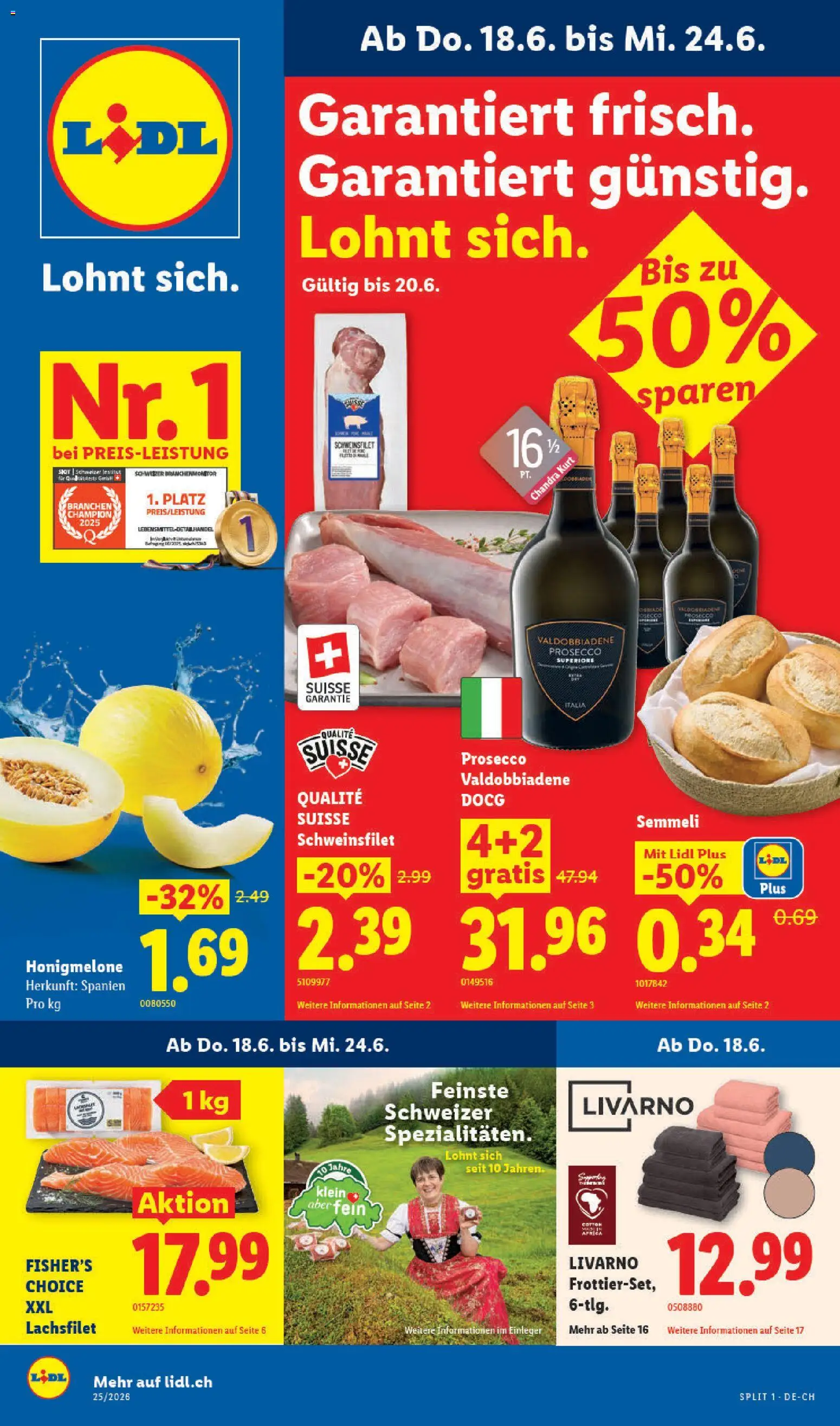 Vorschau des Merkblatts Lidl aktionen vom Shop Lidl gültig von 18.06.2026 bis 24.06.2026