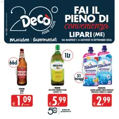 Anteprima dell'opuscolo Decò volantino Maxistore, Supermercati Lipari dal negozio Decò valido da 01/09/2026