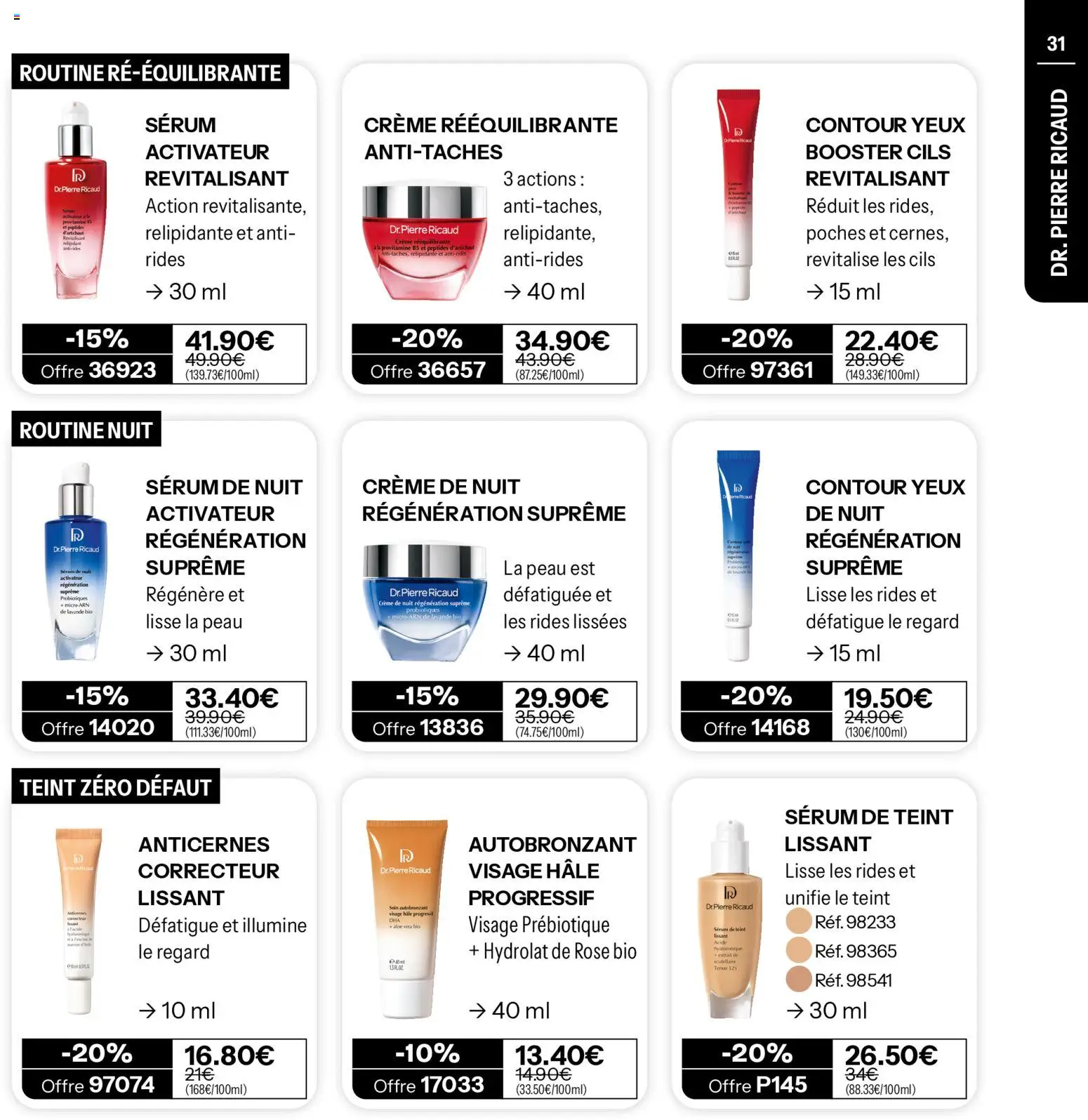 Prévisualisation de Stanhome catalogue du magasin Stanhome formulaire valide 31/08/2026 - Correcteur, Probiotiques, Lavande, Crème, Serum, Autobronzant, Crème de nuit