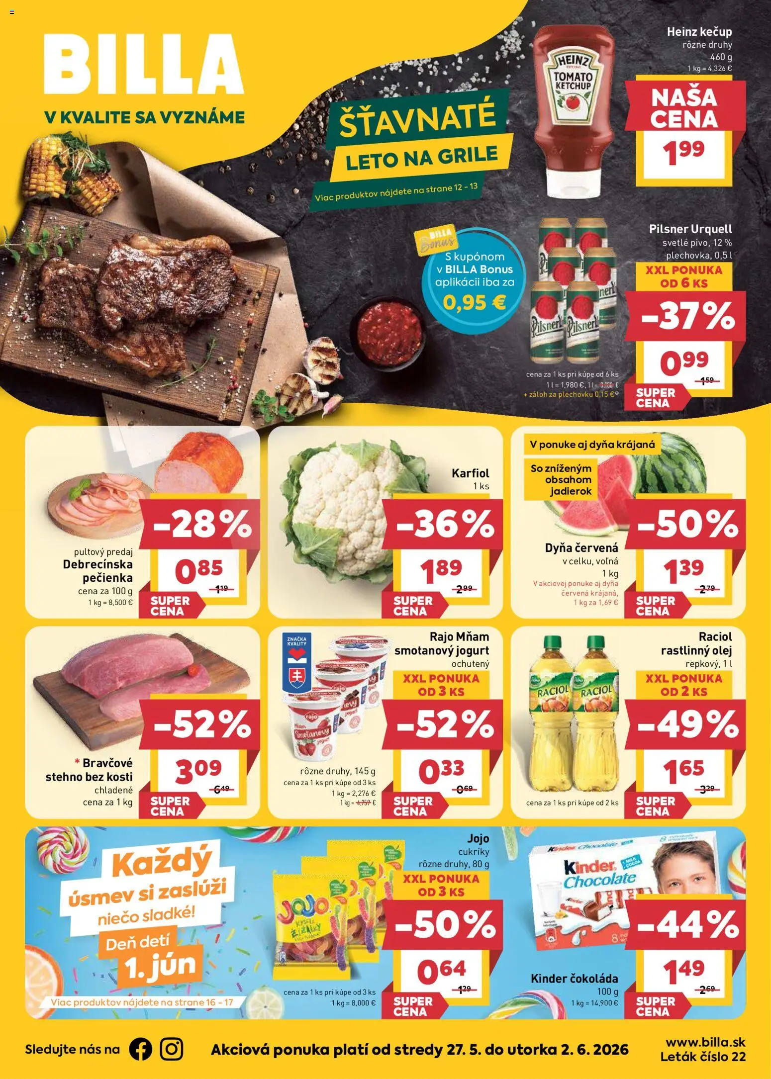 Náhľad Billa letáku platného od 27.05.2026