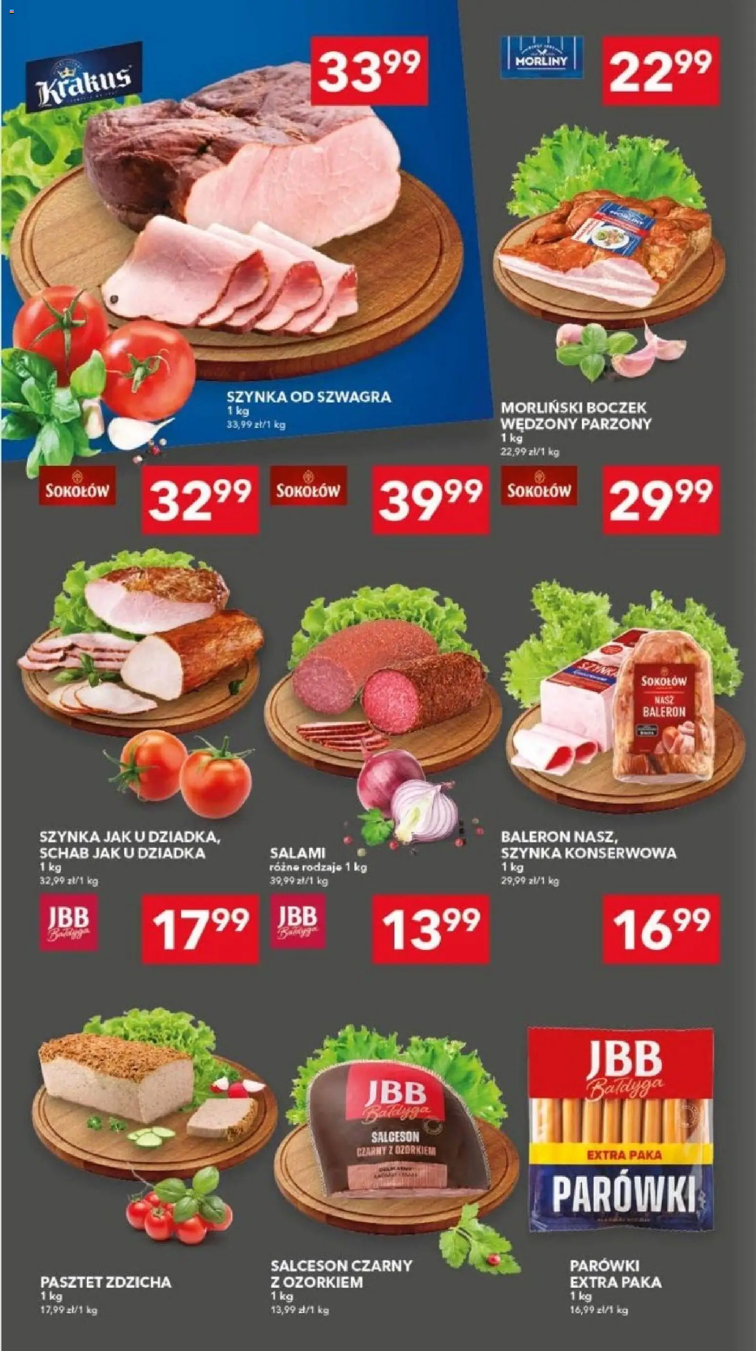Pogląd gazetki "Lewiatan gazetka - Szczecin" ze sklepu Lewiatan ważnej od 22.10.2026 - Schab, Pasztet, Salceson, Szynka, Boczek, Salami, Parówki, Szynka konserwowa