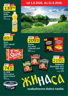 Pregled ŽINASA kataloga - važi od 01.08.2026