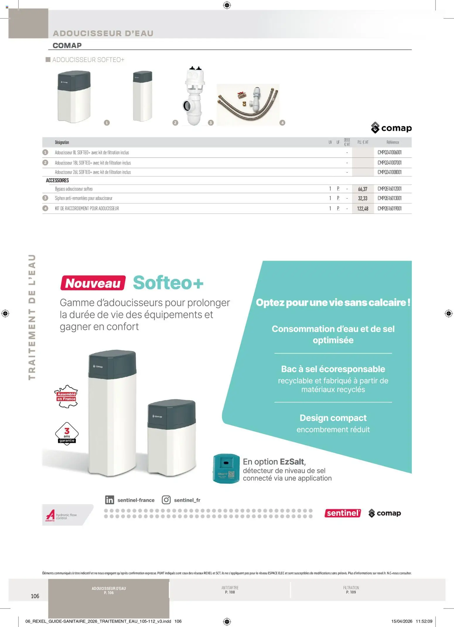 Prévisualisation de Rexel - Brochure Sanitaire du magasin Rexel formulaire valide 20/04/2026 - Sel