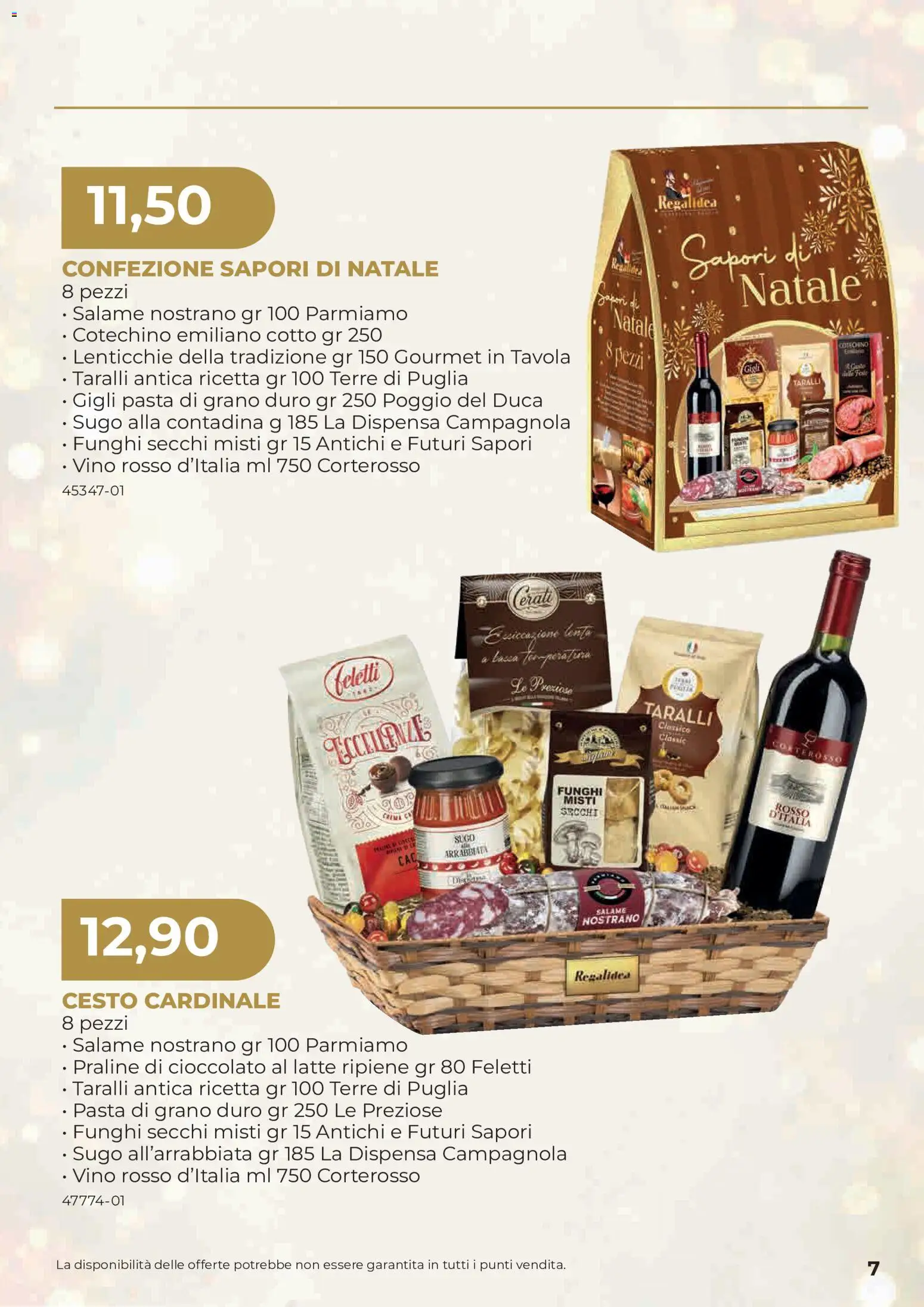 Anteprima dell'opuscolo Sogegross volantino Strenne dal negozio Sogegross valido da 27/10/2026 - Pasta, Vino, Latte, Cotechino, Salame, Taralli, Vino rosso, Funghi secchi