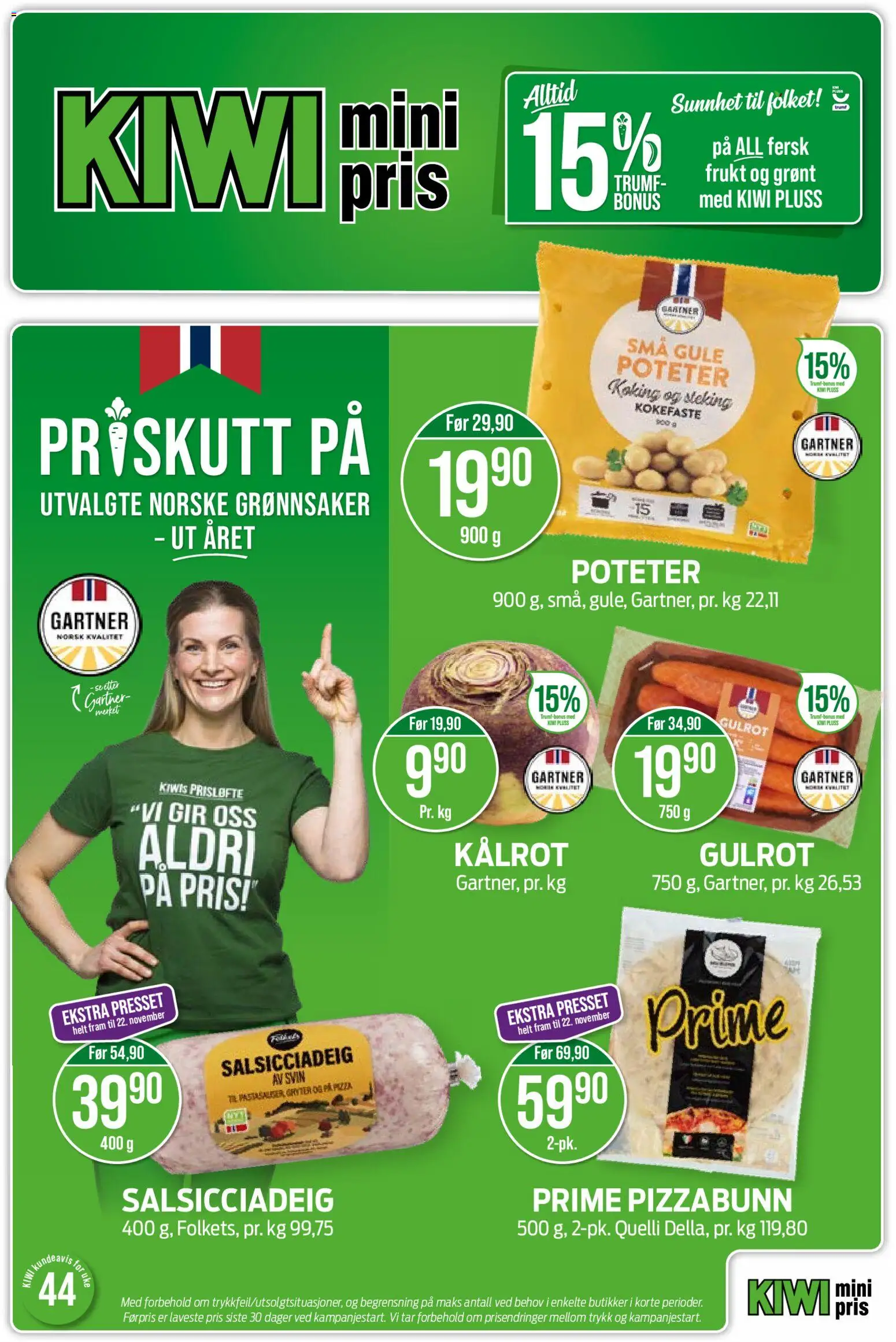 Forhåndsvis Kiwi kundeavis fra butikk Kiwi gyldig fra 26/10/2026