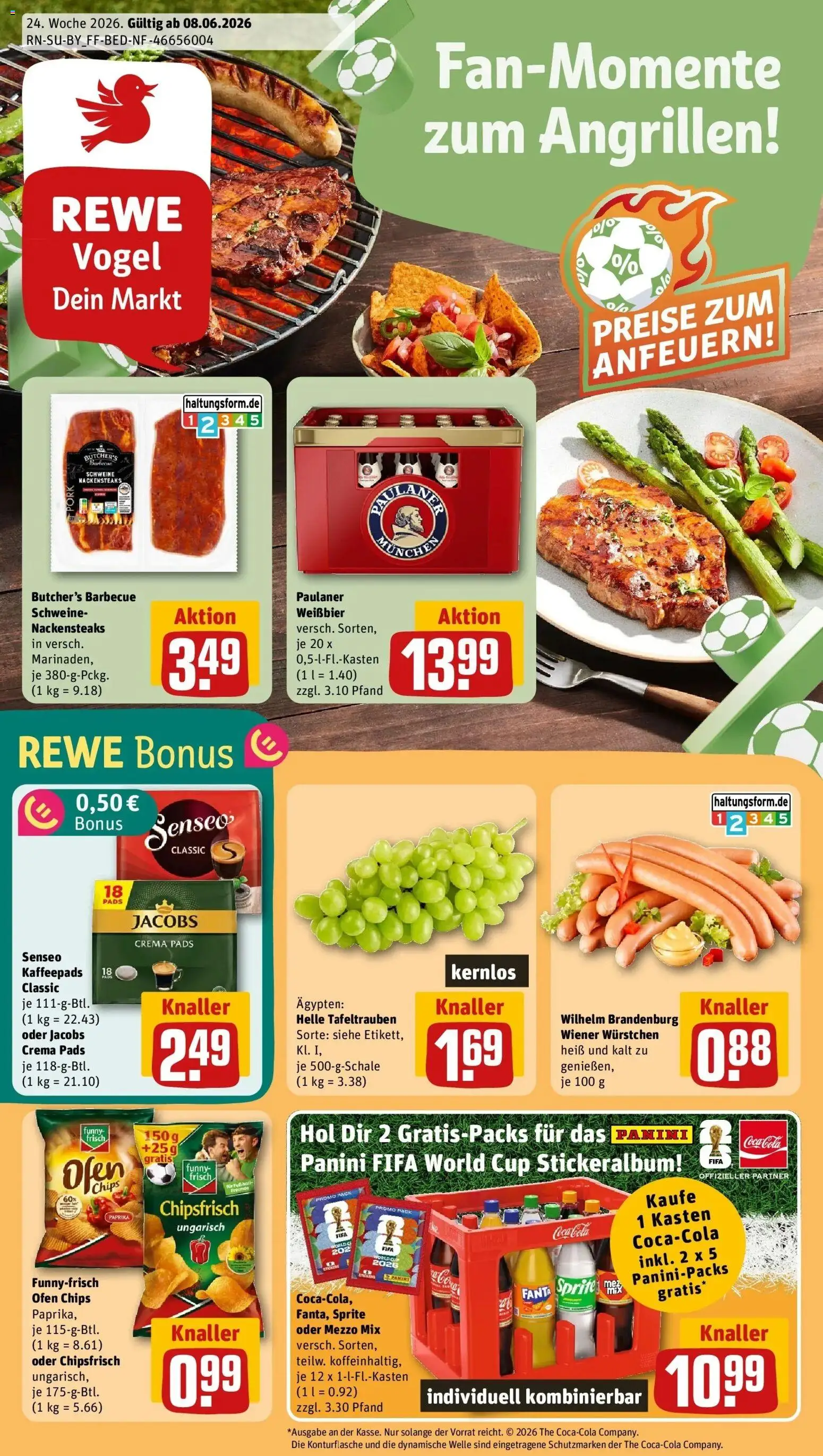 Vorschau von dem Prospekt des Geschäftes Rewe, gültig ab dem 08.06.2026