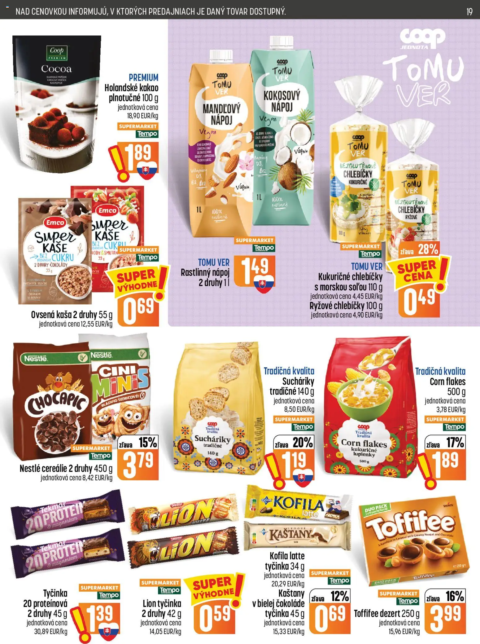 Náhľad COOP Jednota letáku platného od 08.10.2026