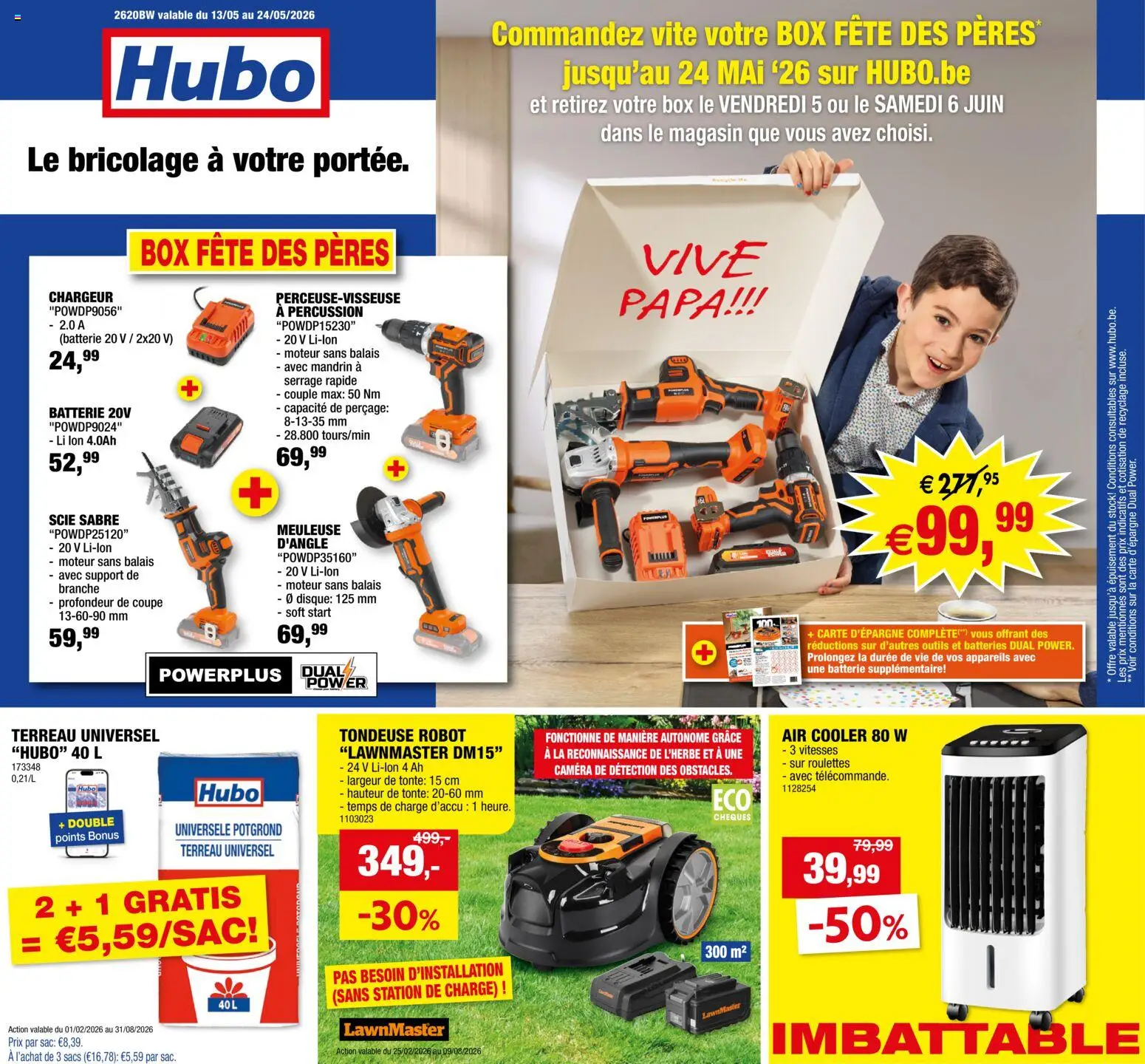 Voorbeeld van Hubo Publicité van winkel Hubo geldig vanaf 13/05/2026