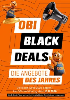 Vorschau von dem Prospekt des Geschäftes Obi, gültig ab dem 16.10.2026