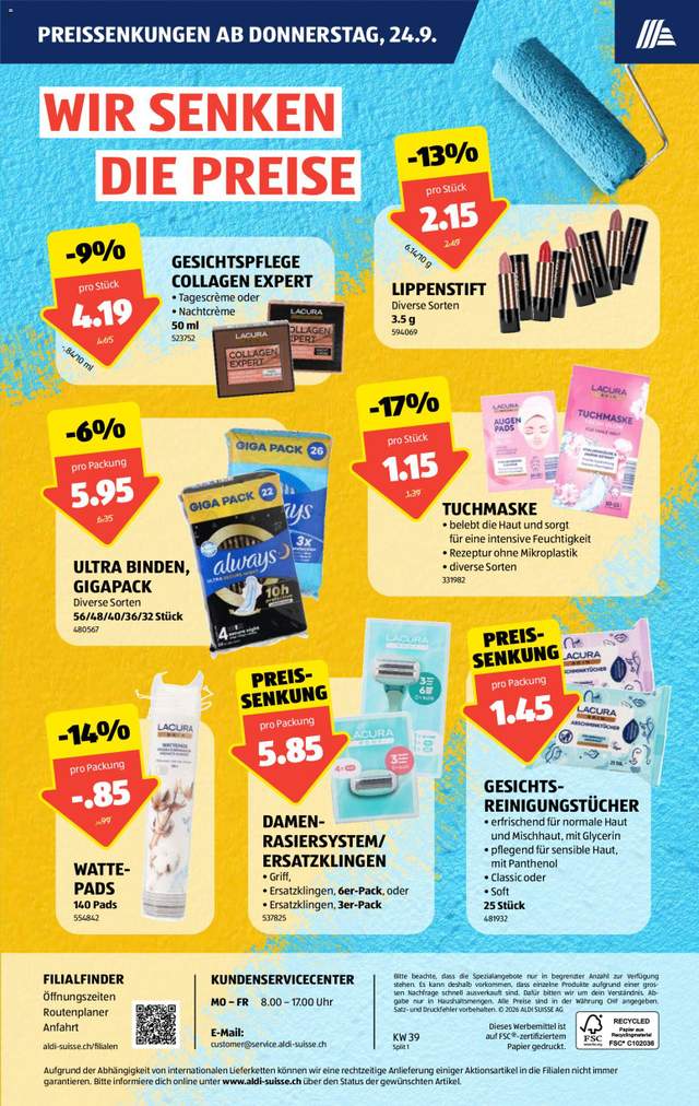 Neue Aldi Aktionen ab 24.09.