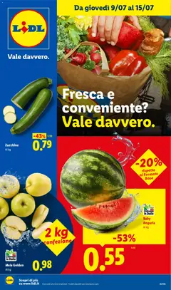 Anteprima dell'opuscolo Lidl volantino Fresca e conveniente dal negozio Lidl valido da 09/07/2026