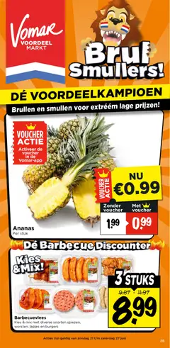 Voorbeeld van Vomar folder - Weekend folder van winkel Vomar geldig vanaf 25-06-2026
