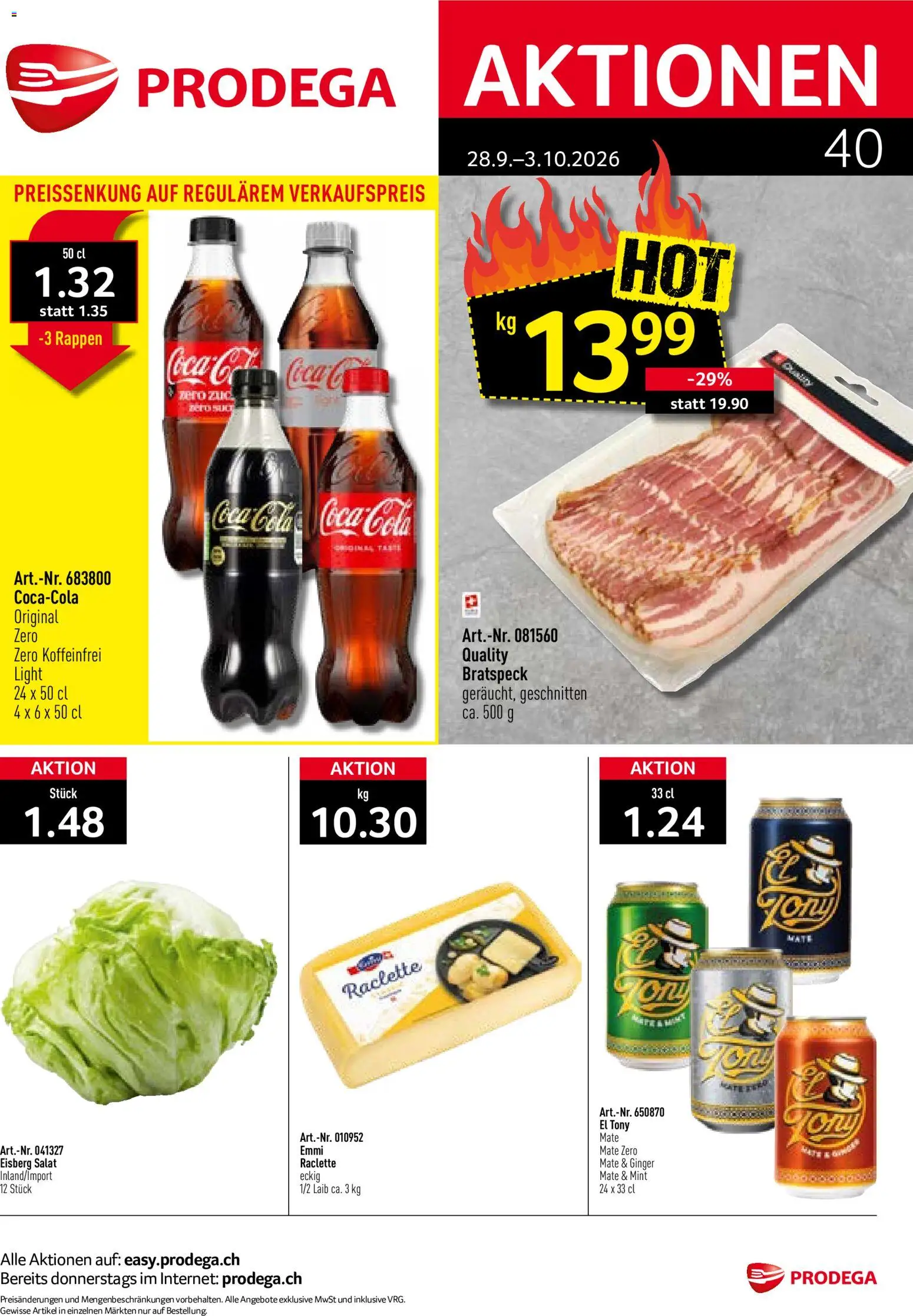 Vorschau des Merkblatts Prodega aktionen vom Shop Prodega gültig von 28.09.2026 bis 03.10.2026