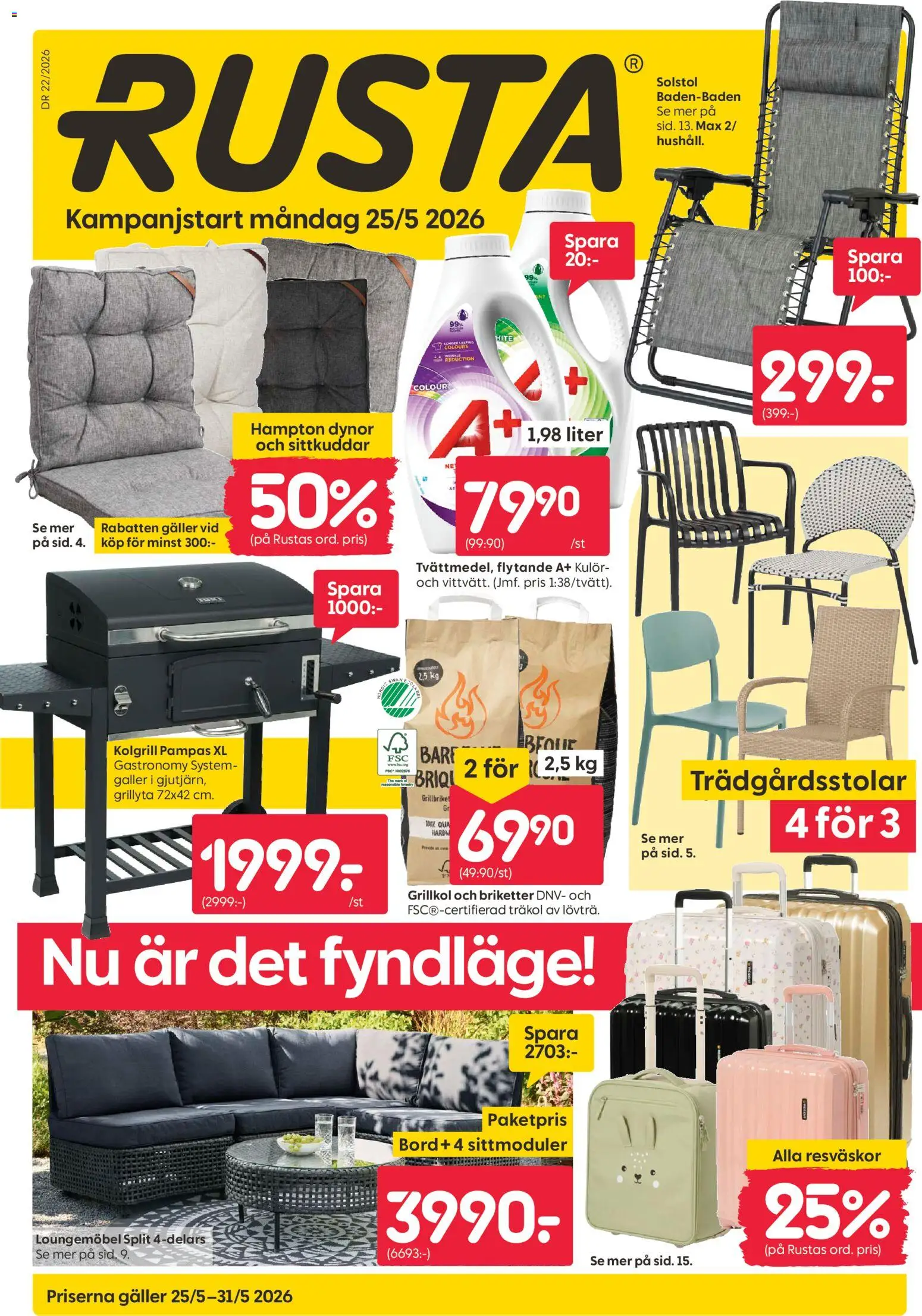 Förhandsgranska reklamblad Rusta erbjudanden från butik Rusta gäller från 25/05/2026