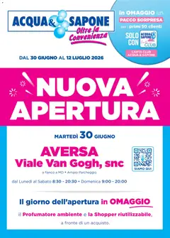 Anteprima dell'opuscolo Acqua e Sapone volantino Aversa dal negozio Acqua e Sapone valido da 30/06/2026
