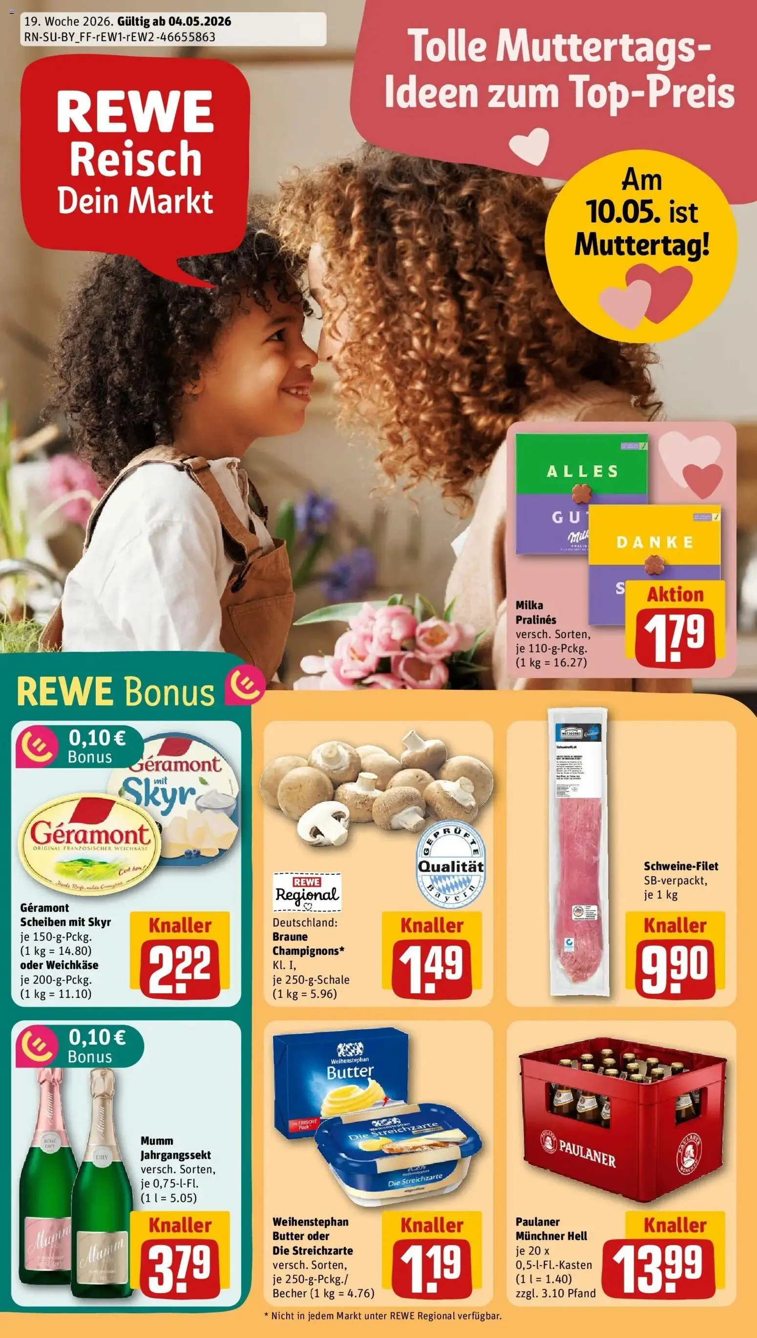 Vorschau von dem Prospekt des Geschäftes Rewe, gültig ab dem 04.05.2026